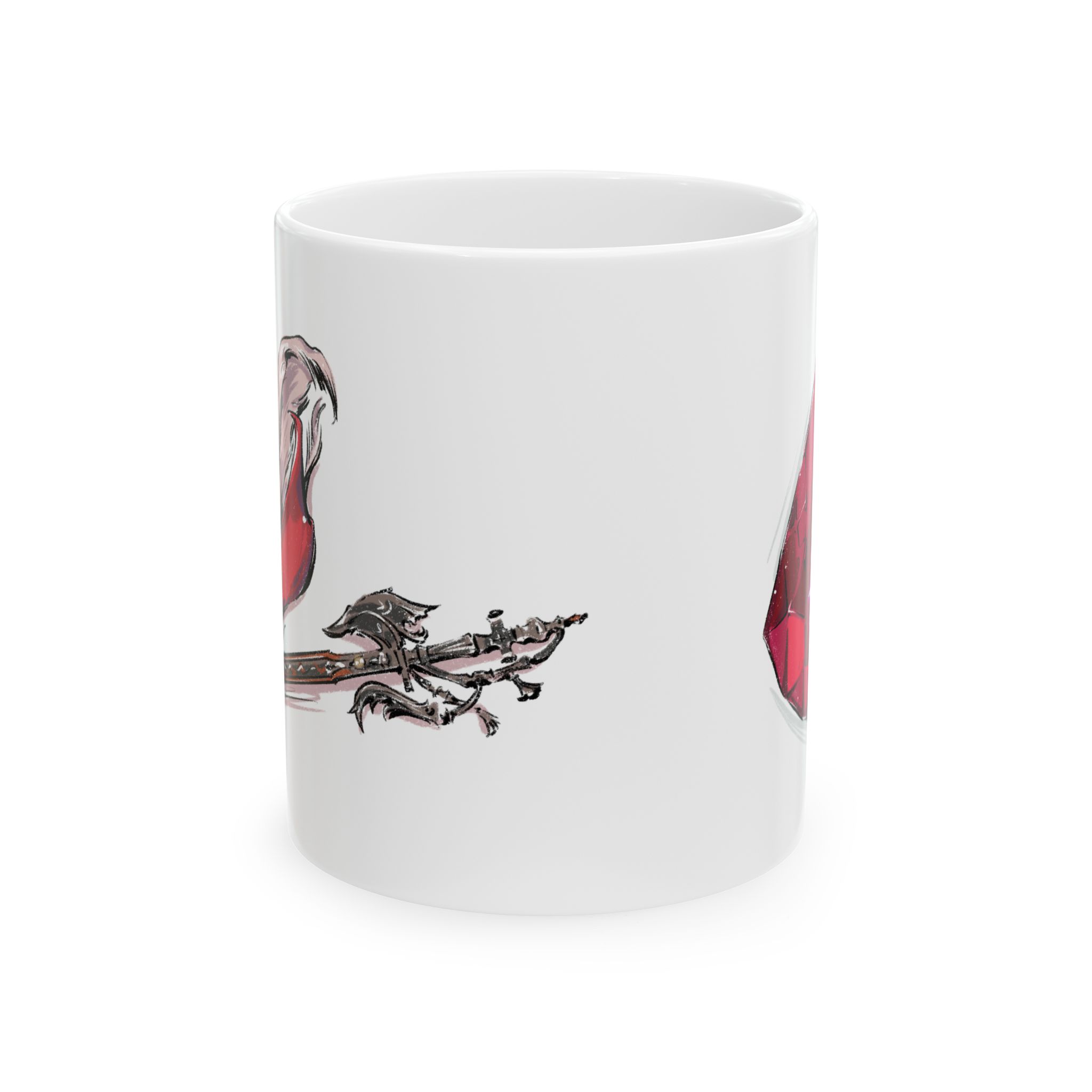Red Mage Ceramic Mug - Image 4