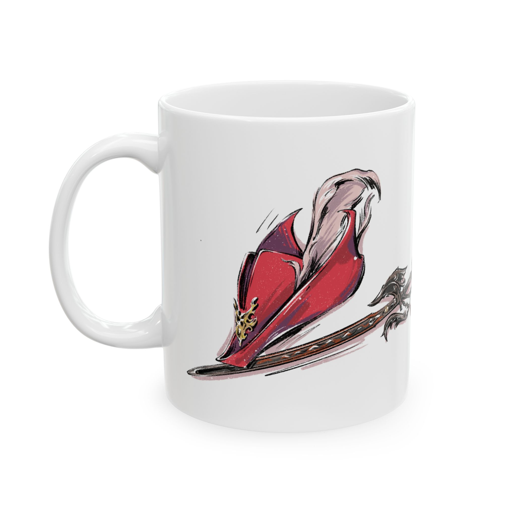 Red Mage Ceramic Mug - Image 2