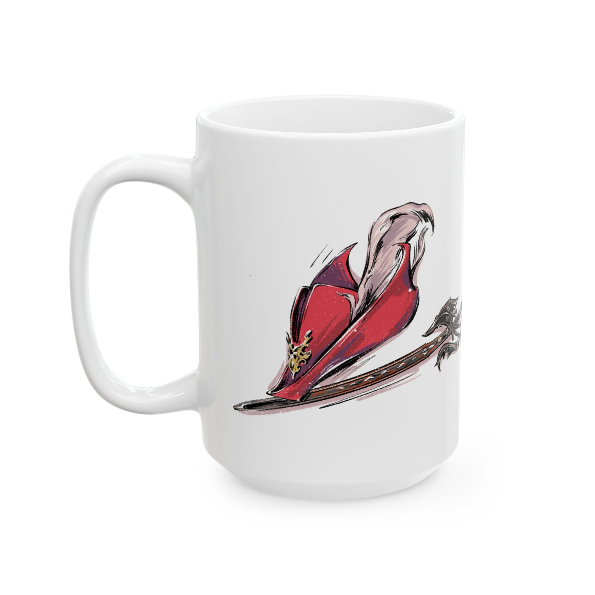 Red Mage Ceramic Mug - Image 8