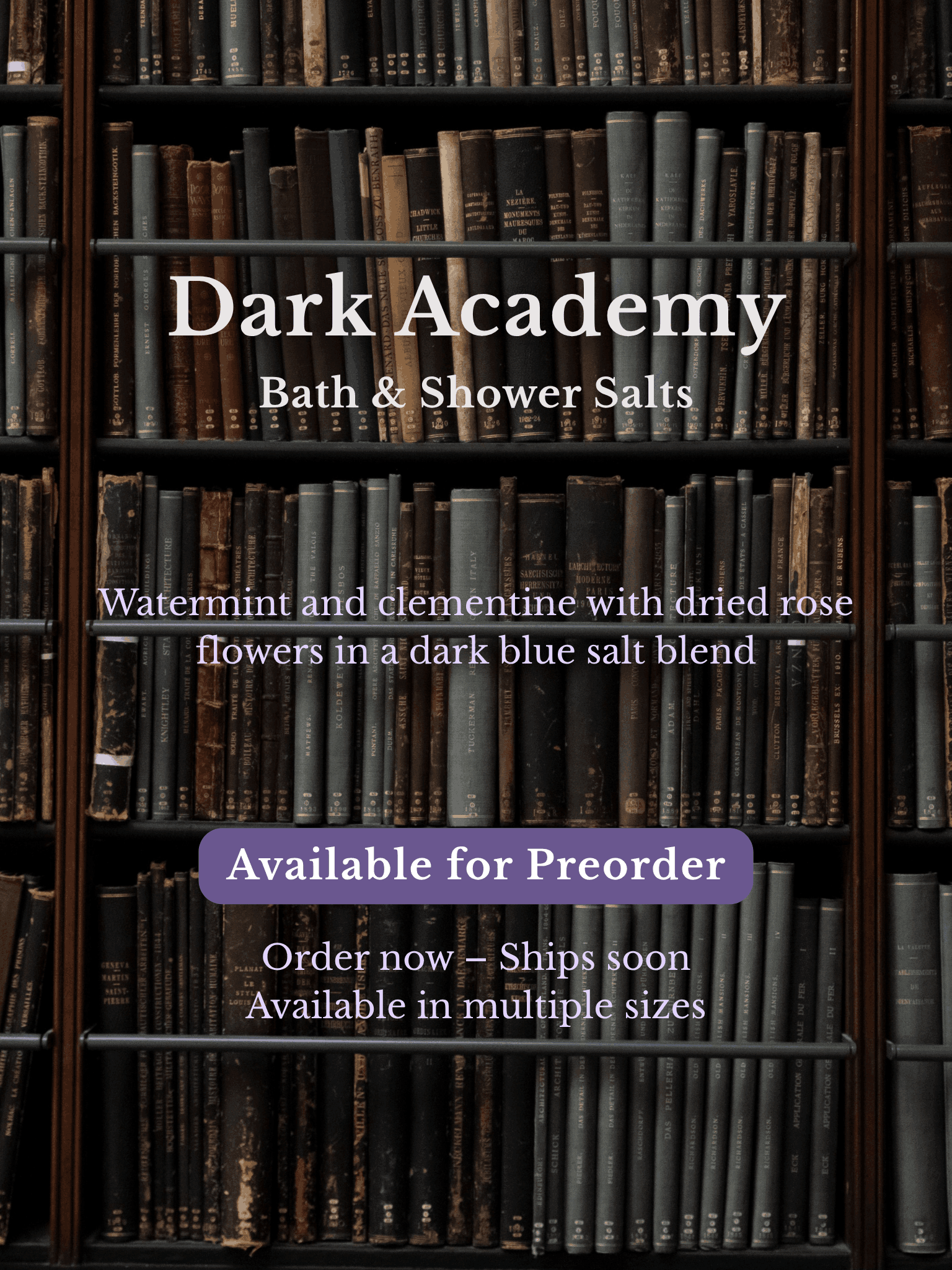 Dark Academy Bath & Shower Salts