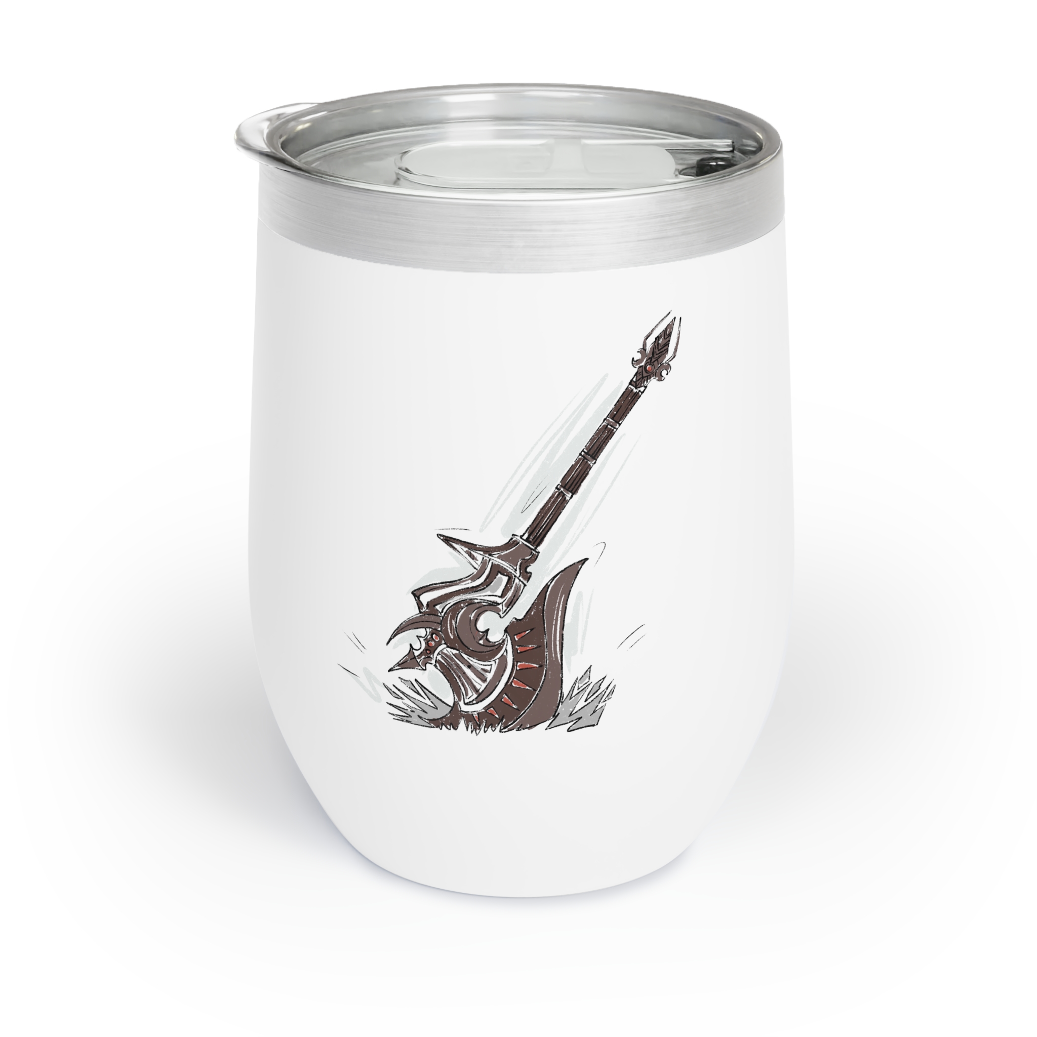 Warrior Wine Tumbler 12oz - Image 2