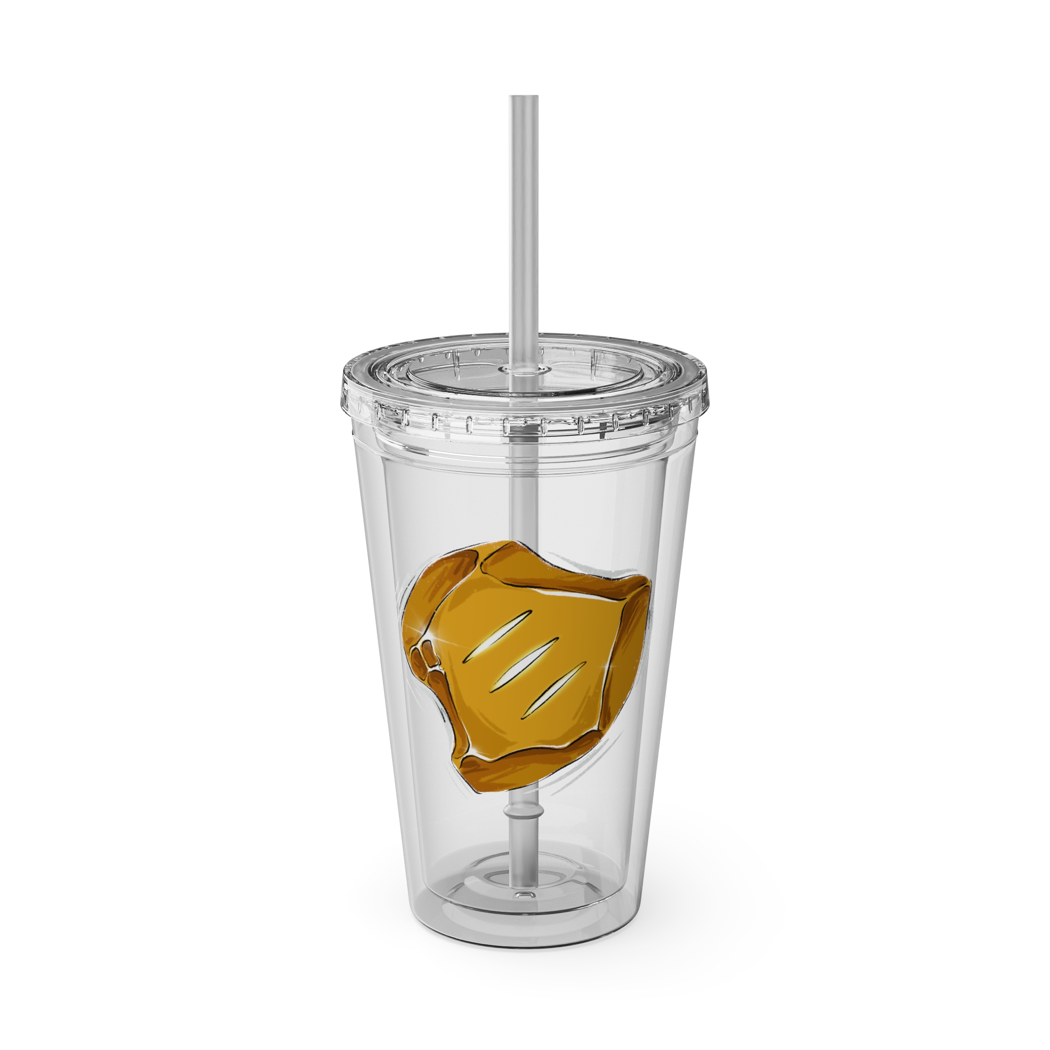 Monk Clear Tumbler with Straw - Image 5