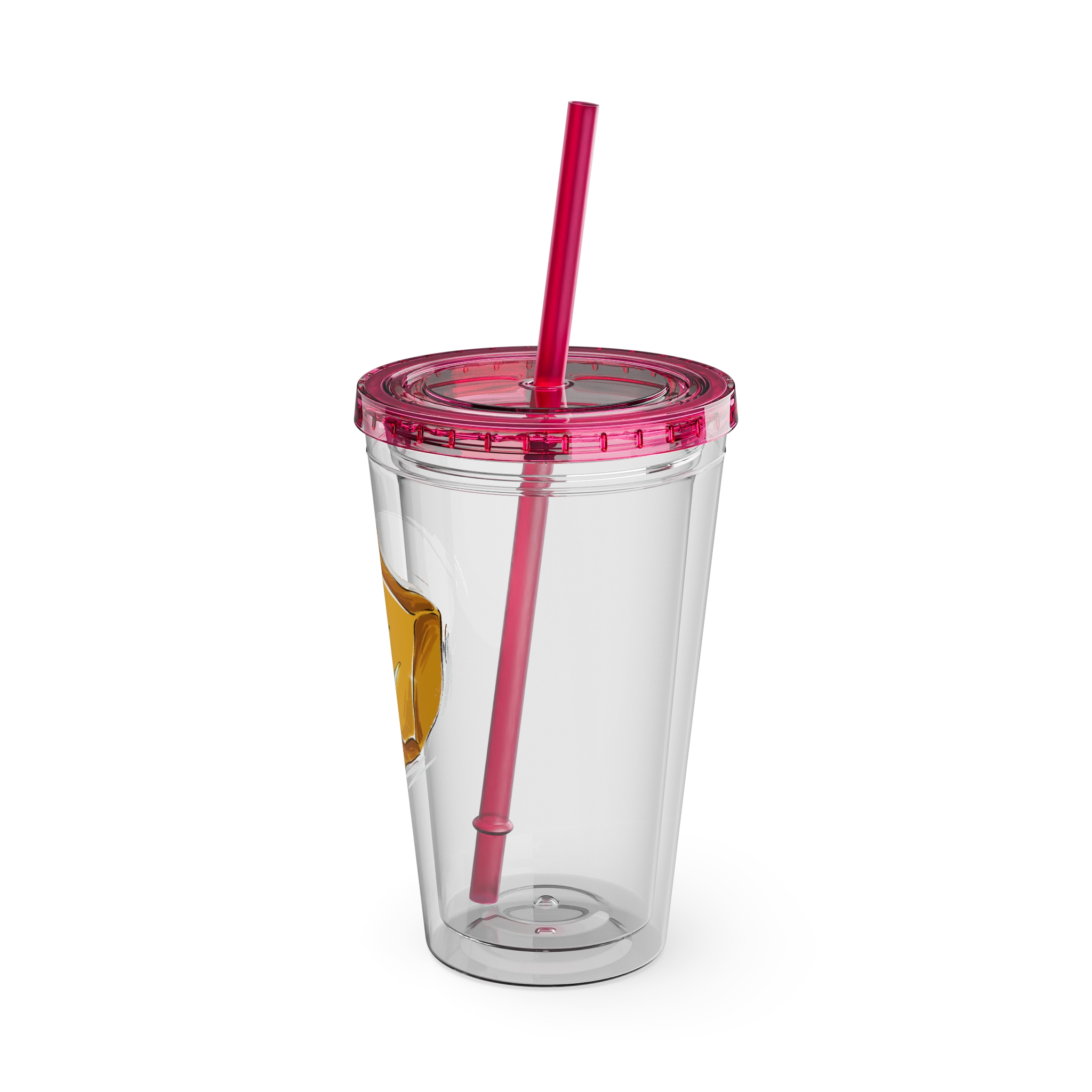 Monk Clear Tumbler with Straw - Image 36