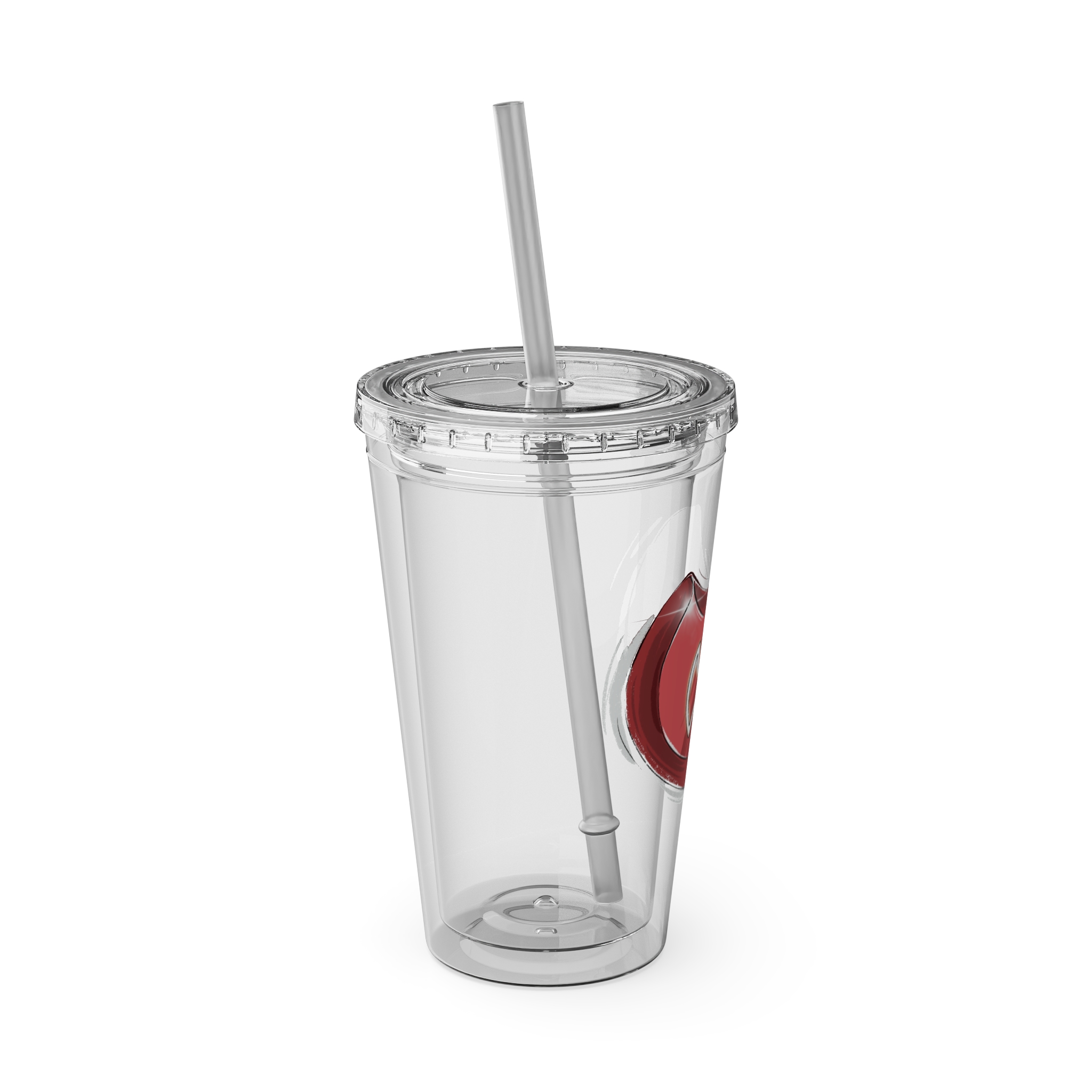 Warrior Clear Tumbler with Straw - Image 6
