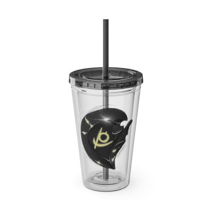 Reaper Clear Tumbler with Straw