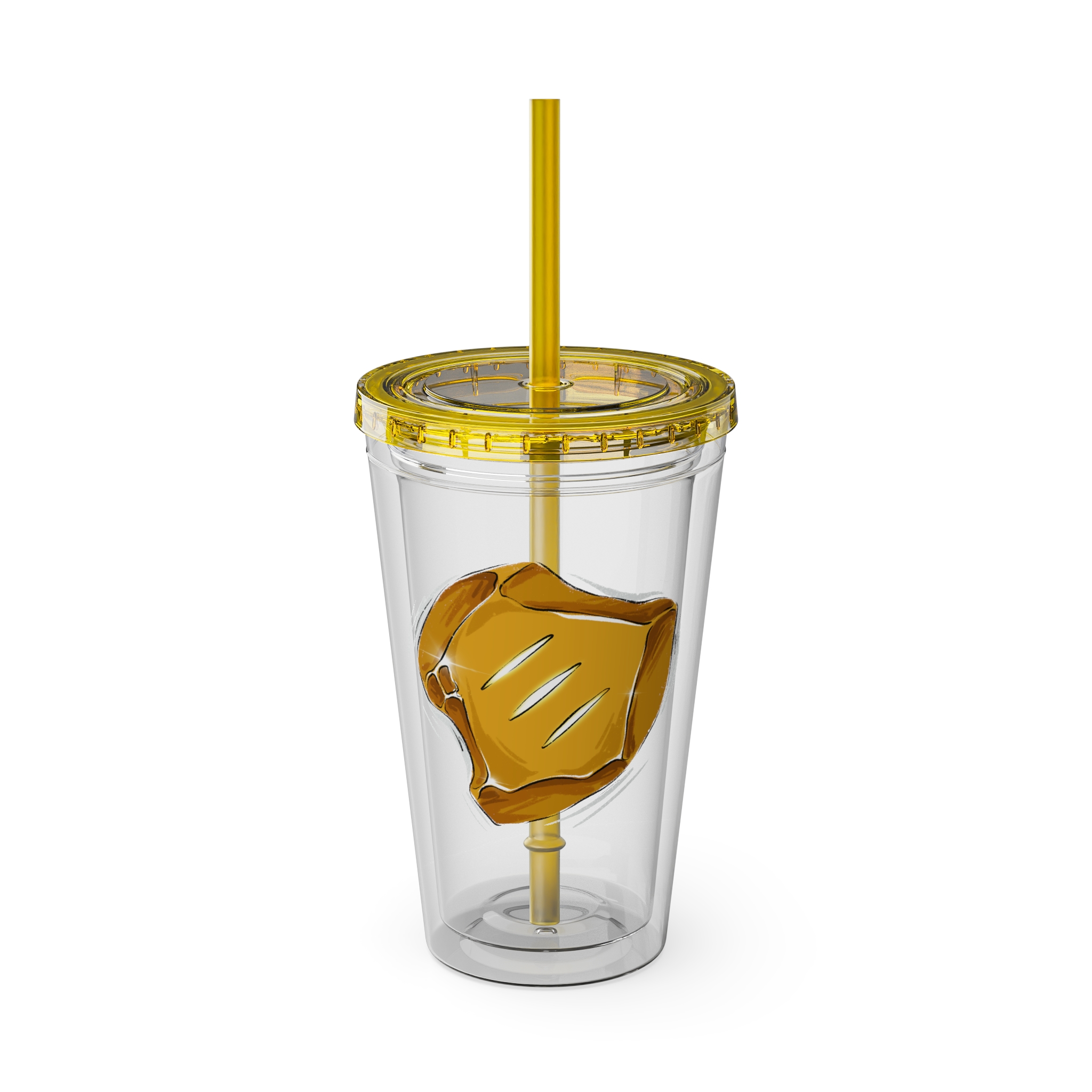 Monk Clear Tumbler with Straw