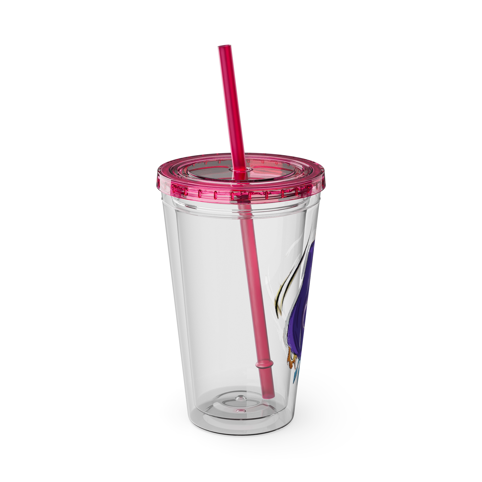 Black Mage Clear Tumbler with Straw - Image 34