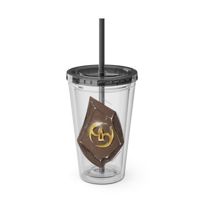 Samurai Clear Tumbler with Straw