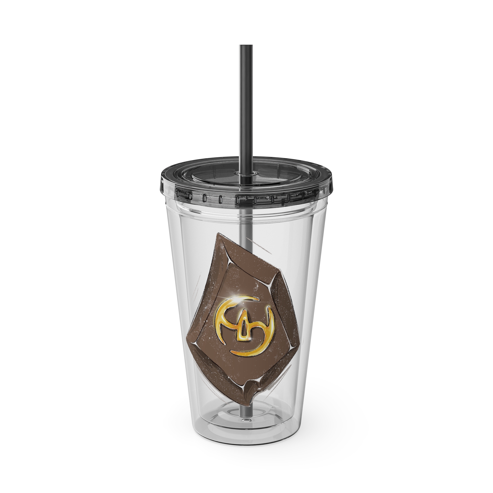 Samurai Clear Tumbler with Straw