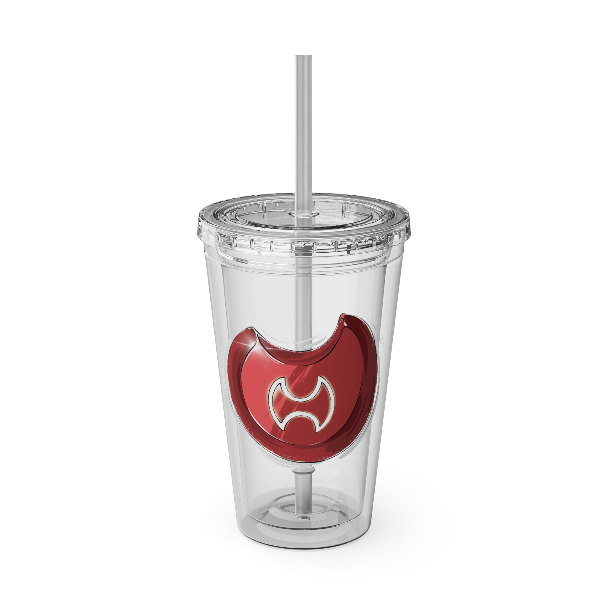 Warrior Clear Tumbler with Straw - Image 5
