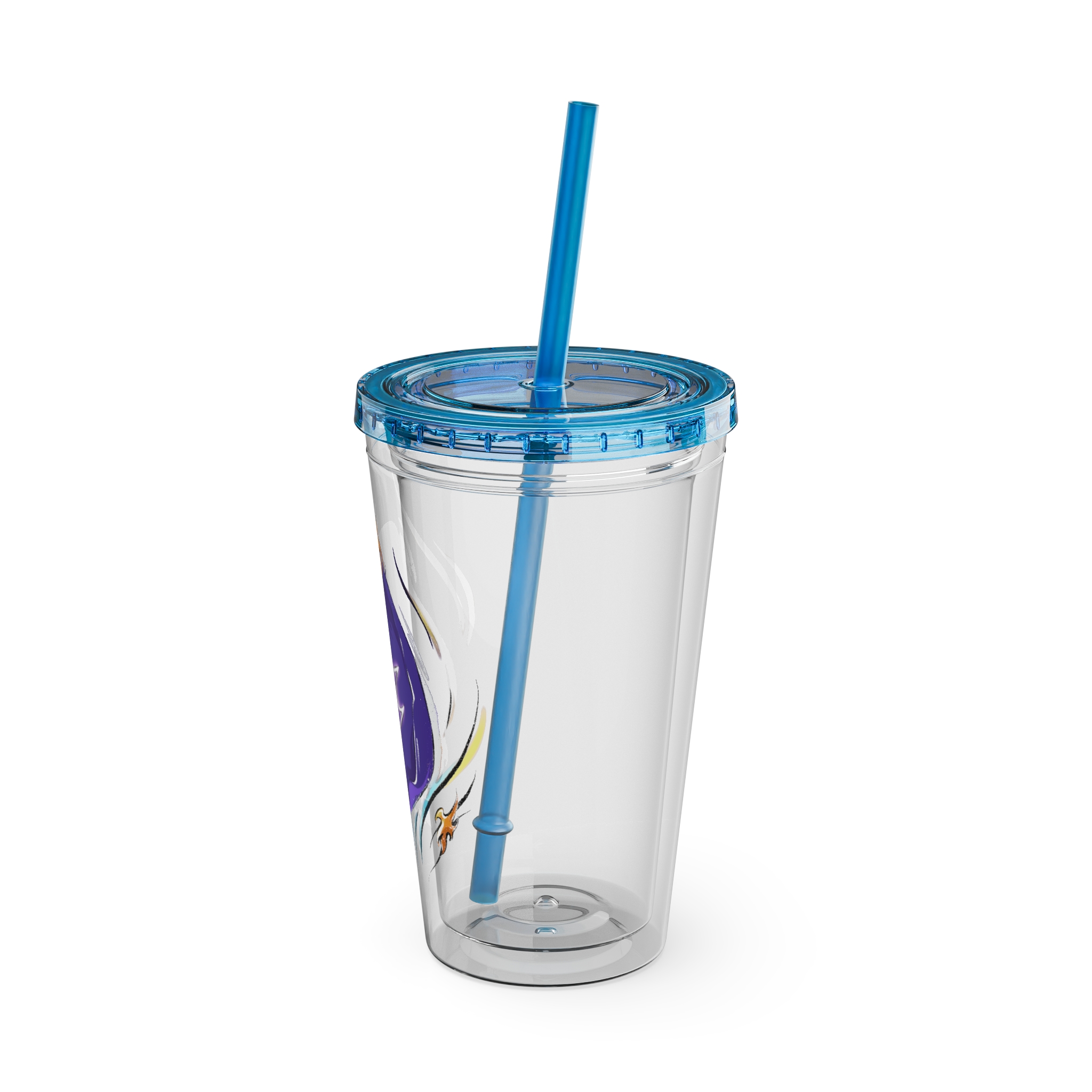Black Mage Clear Tumbler with Straw - Image 32