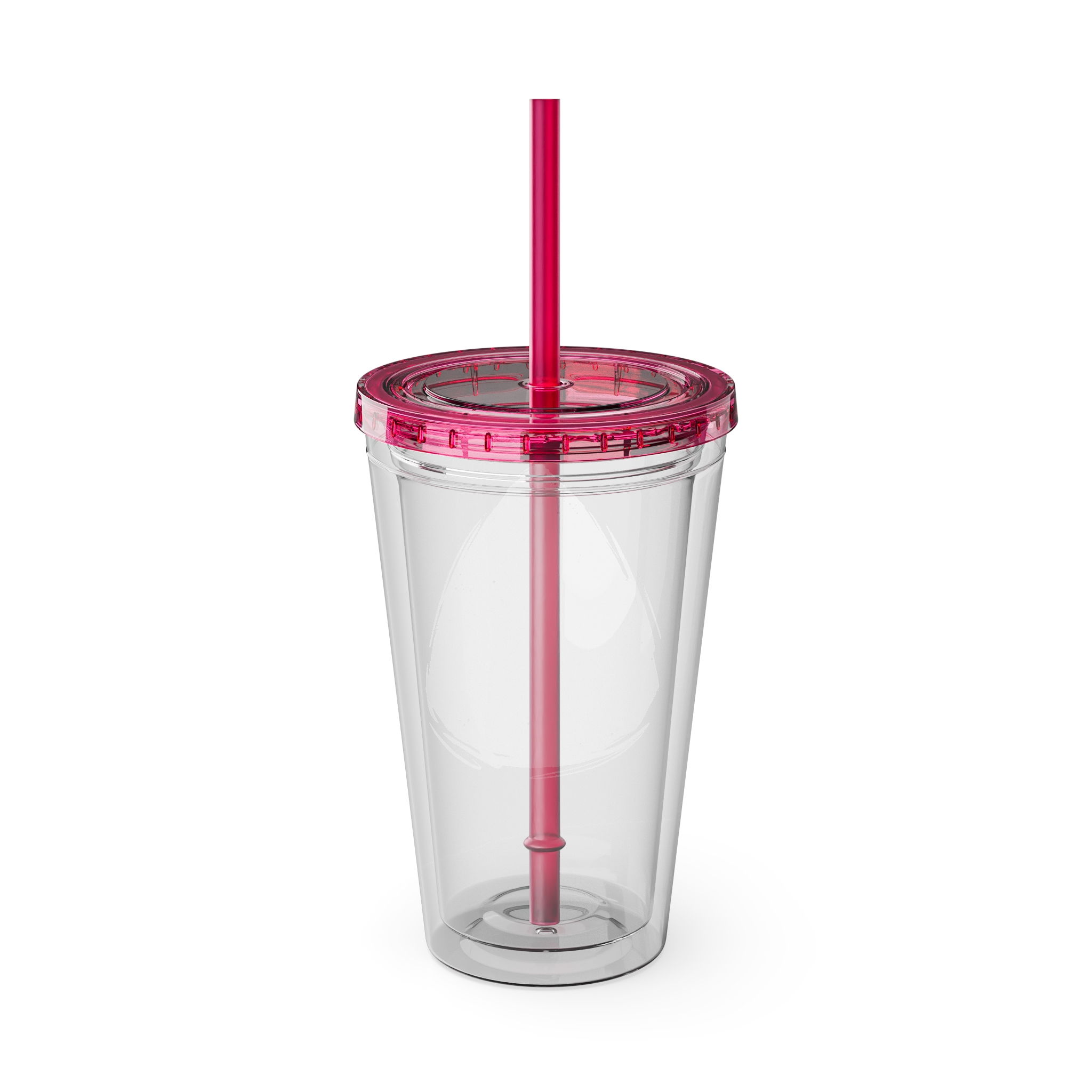 Red Mage Clear Tumbler with Straw - Image 3