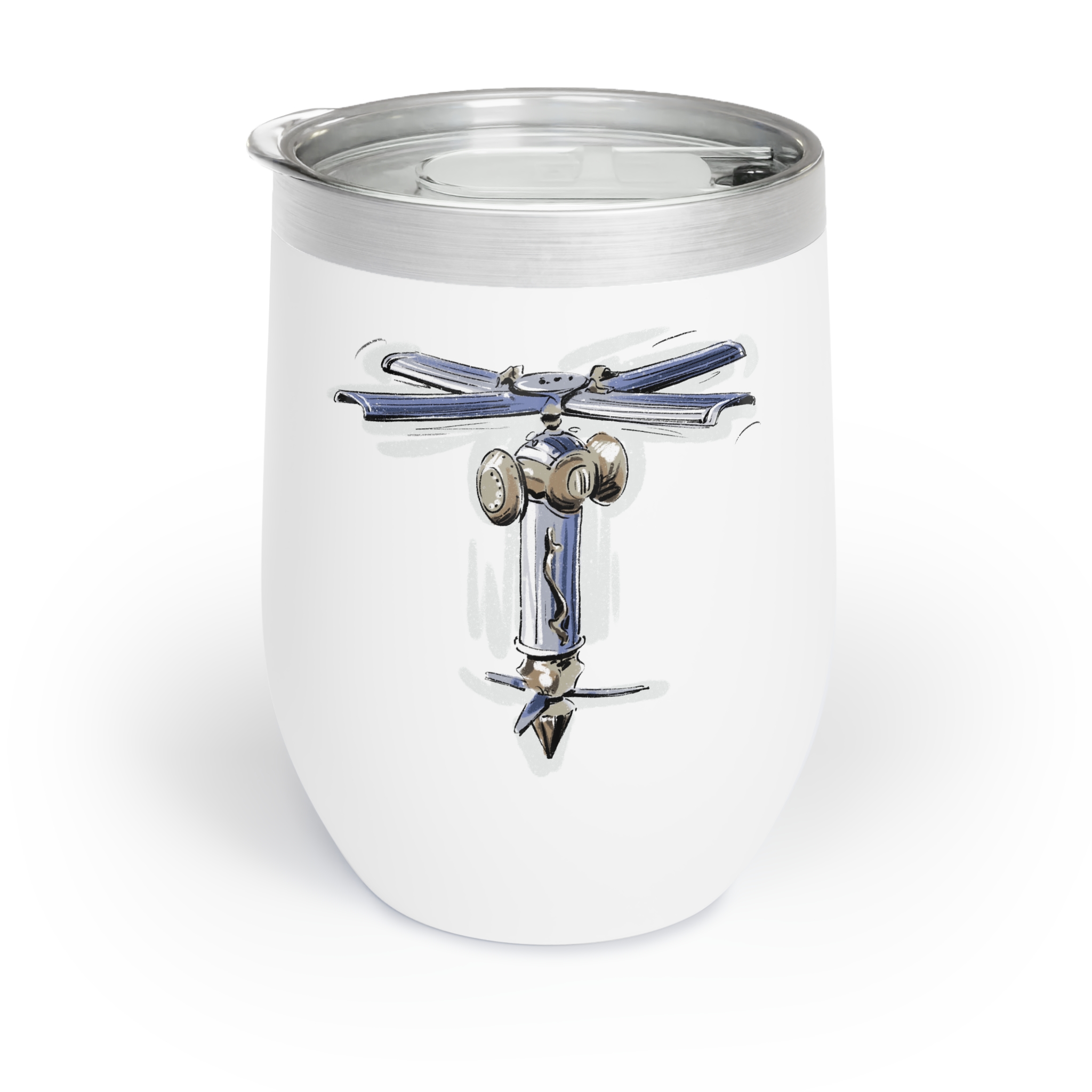 Machinist Wine Tumbler 12oz - Image 2