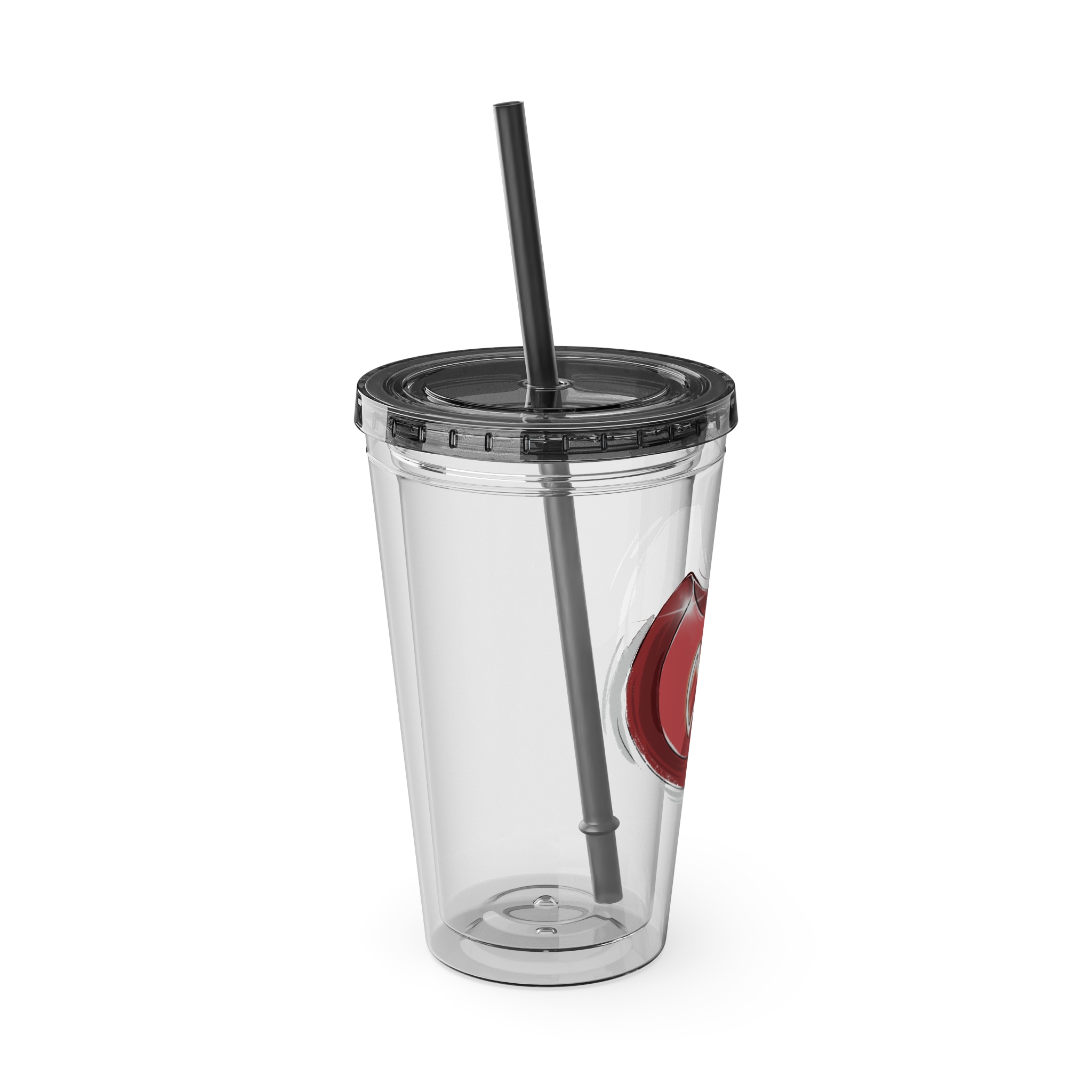 Warrior Clear Tumbler with Straw - Image 10