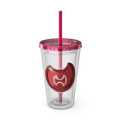 Warrior Clear Tumbler with Straw