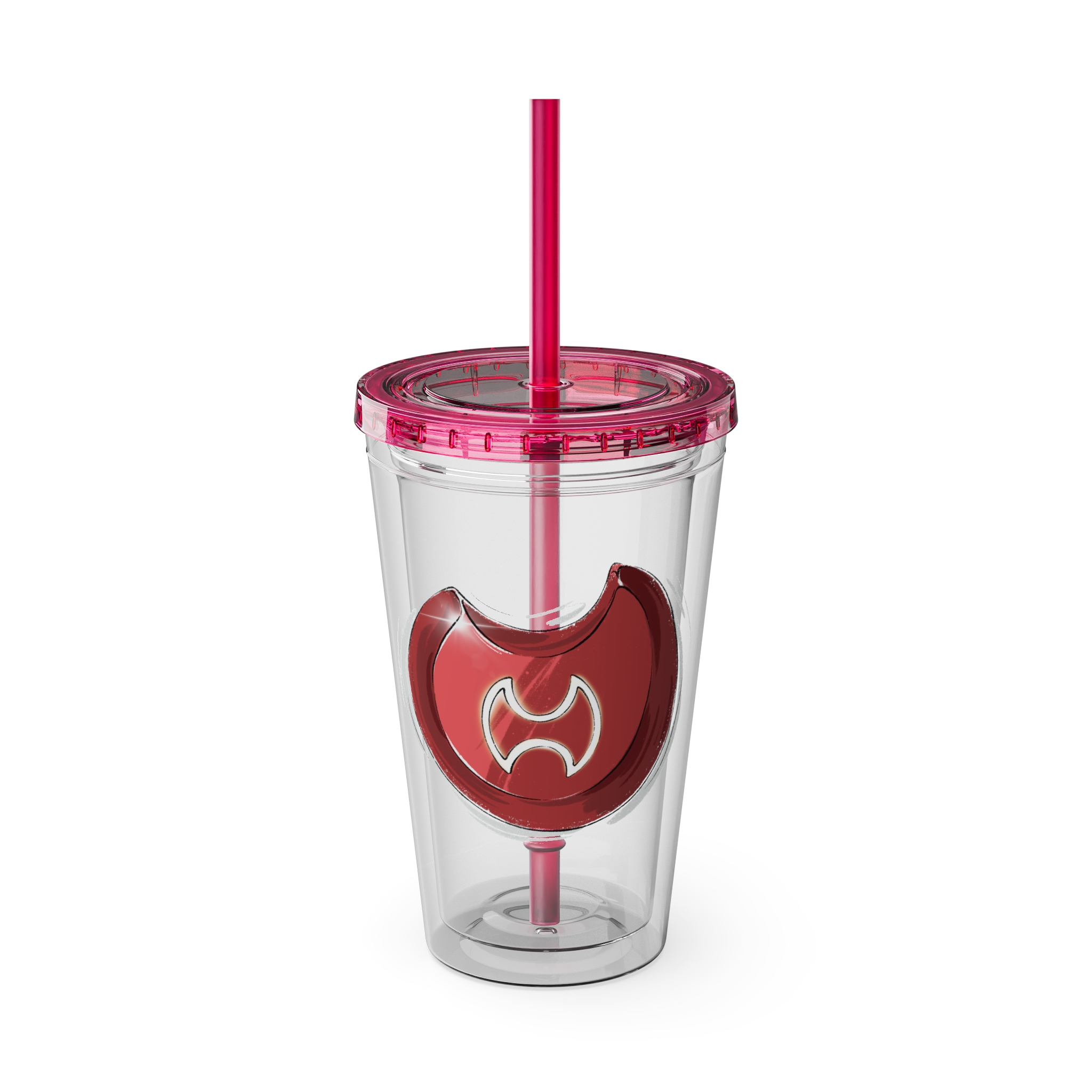 Warrior Clear Tumbler with Straw