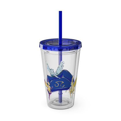 Scholar Clear Tumbler with Straw