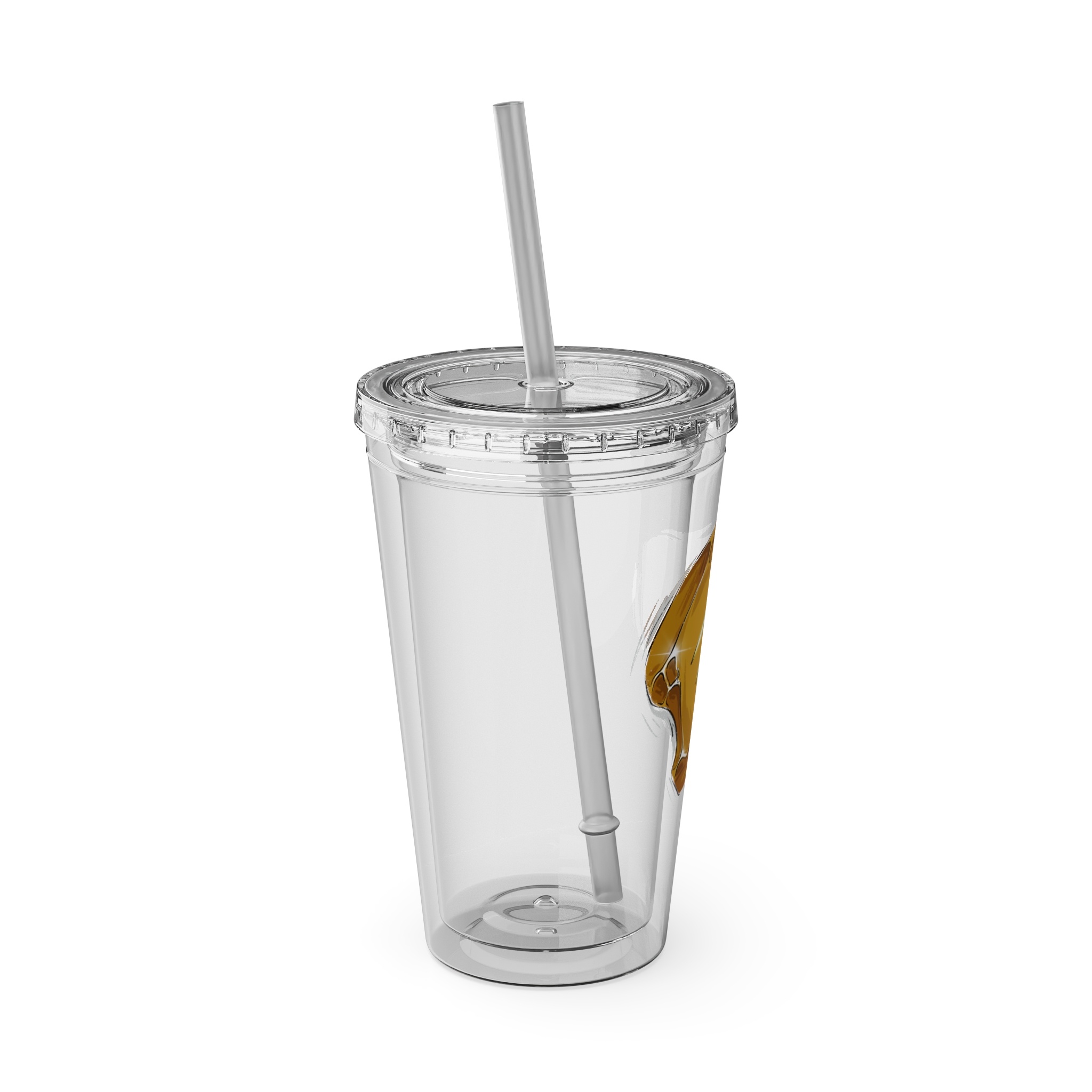 Monk Clear Tumbler with Straw - Image 6