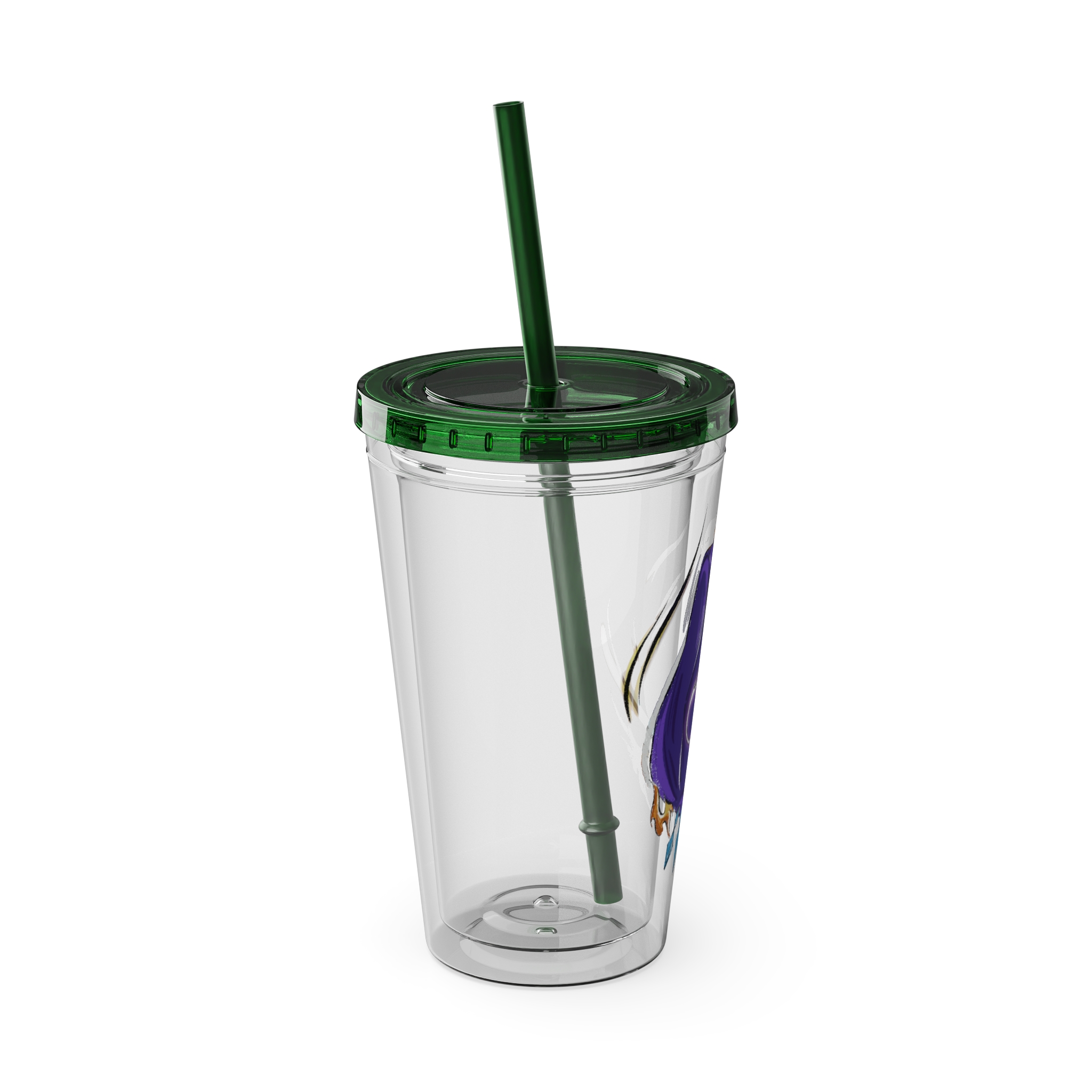 Black Mage Clear Tumbler with Straw - Image 26