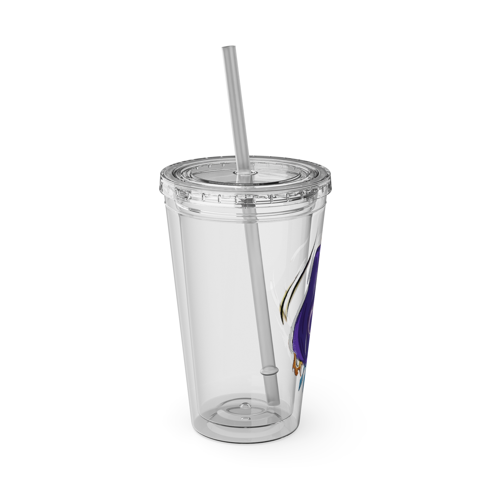 Black Mage Clear Tumbler with Straw - Image 6