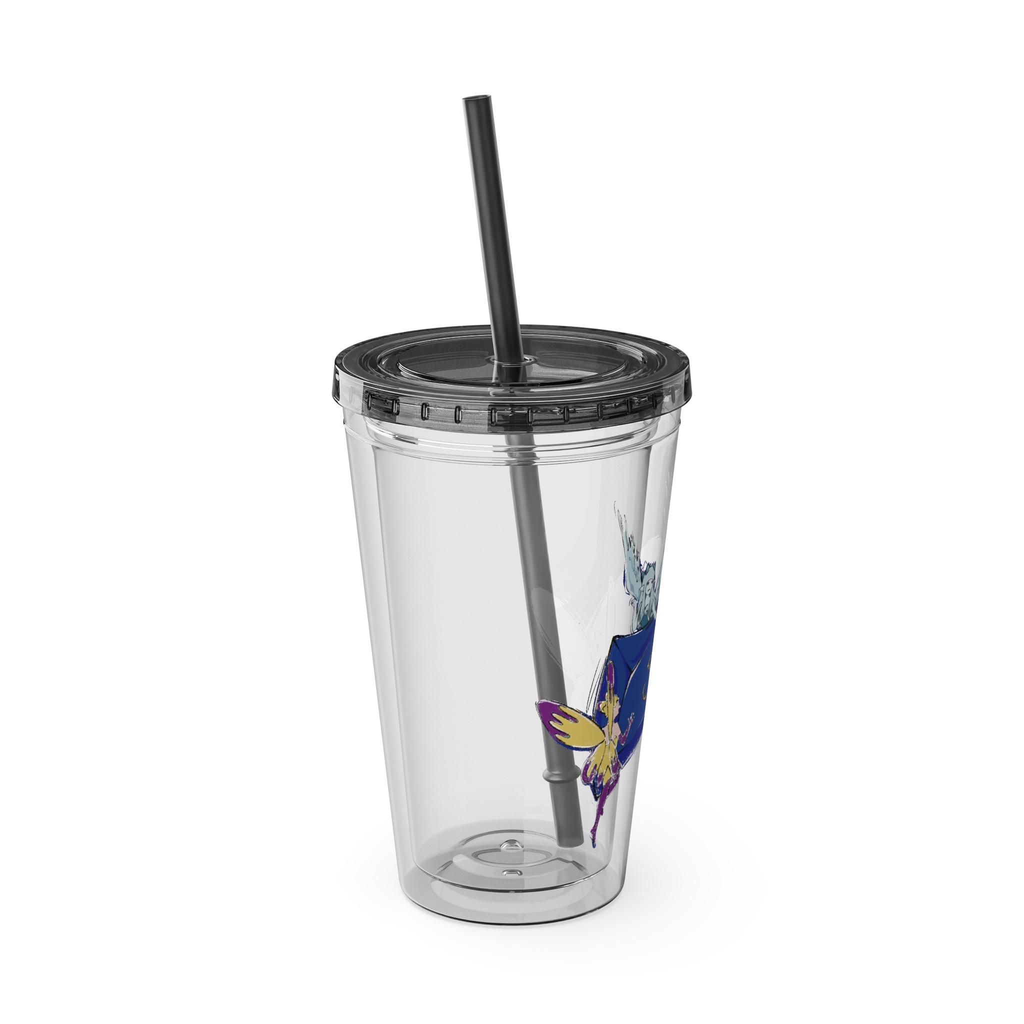 Scholar Clear Tumbler with Straw - Image 10