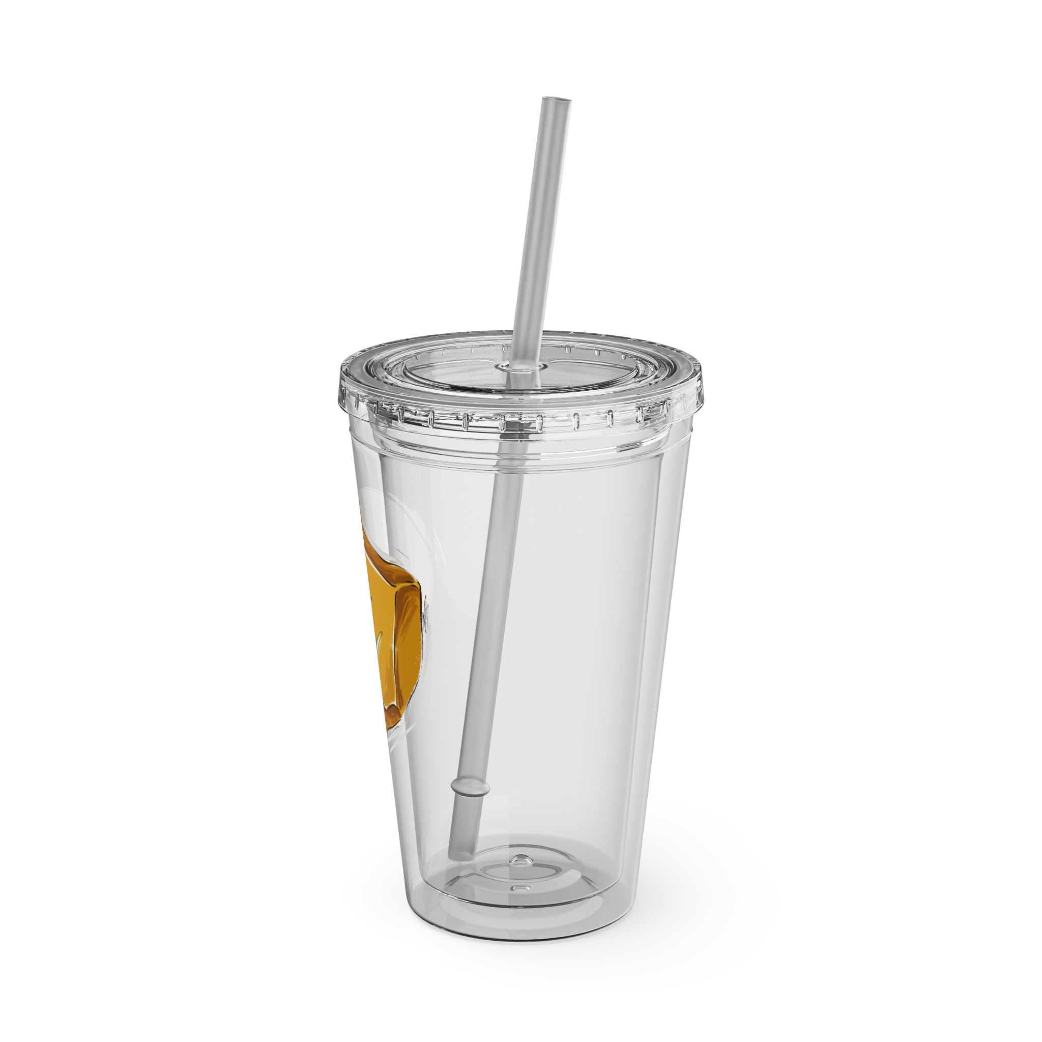 Monk Clear Tumbler with Straw - Image 8