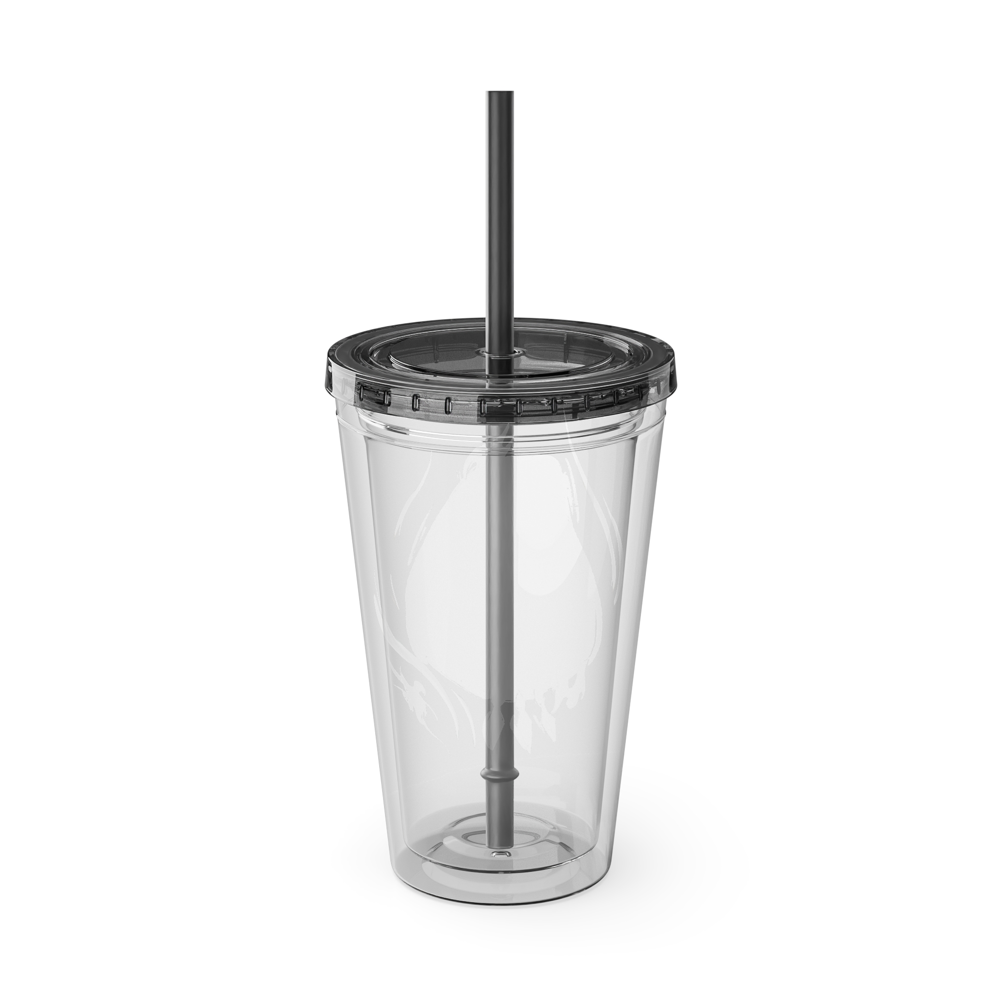 Black Mage Clear Tumbler with Straw - Image 11