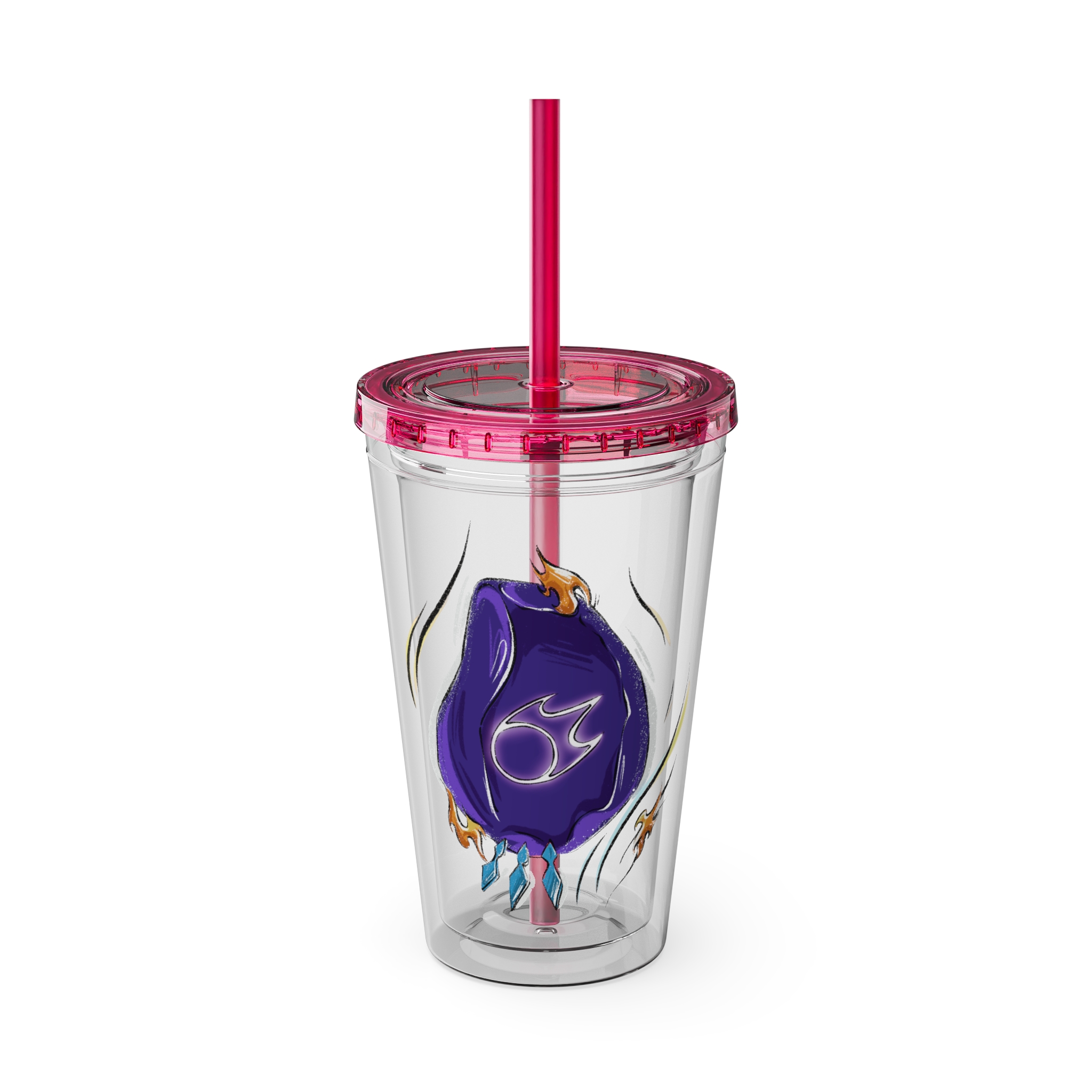 Black Mage Clear Tumbler with Straw - Image 33