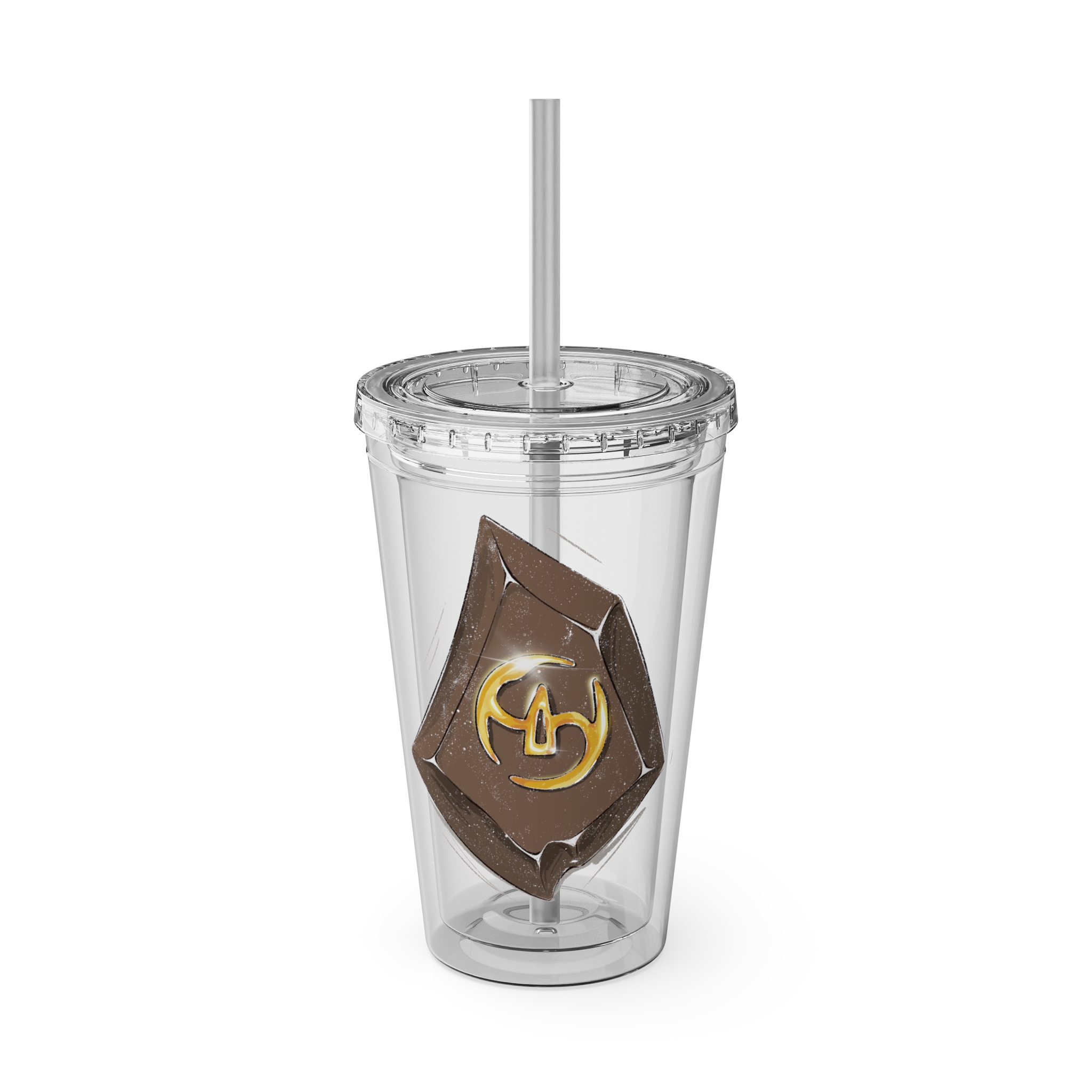 Samurai Clear Tumbler with Straw - Image 5