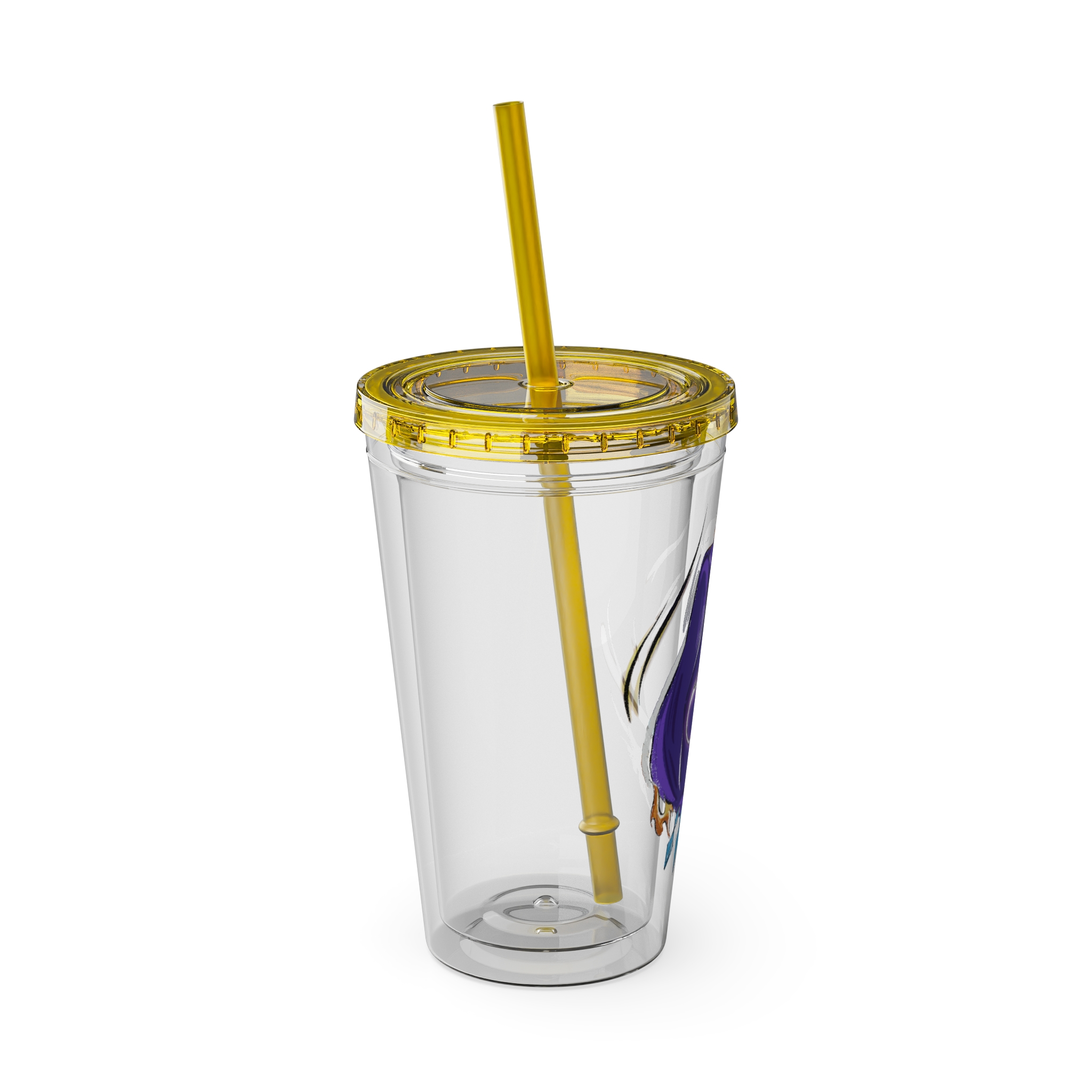 Black Mage Clear Tumbler with Straw - Image 18