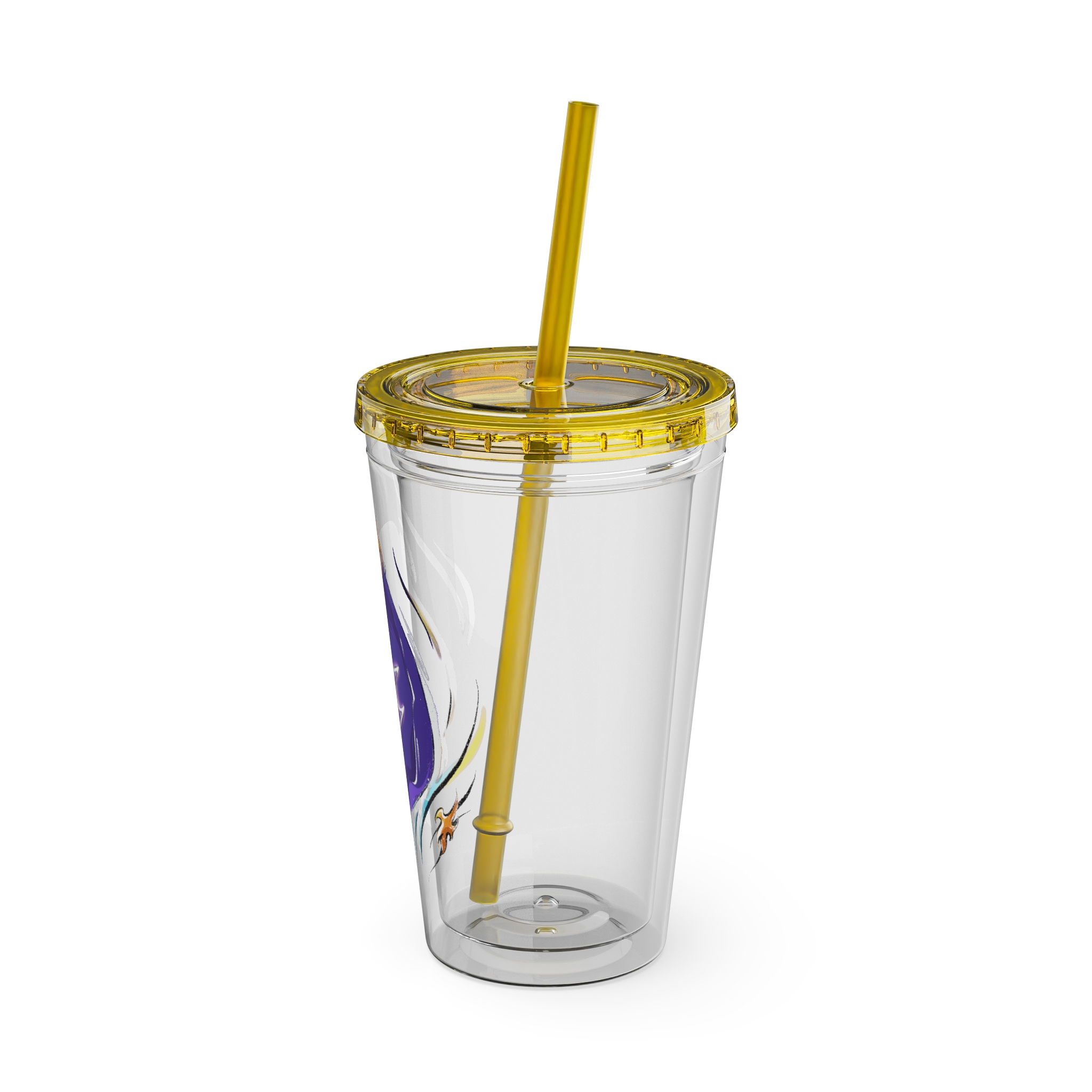 Black Mage Clear Tumbler with Straw - Image 20