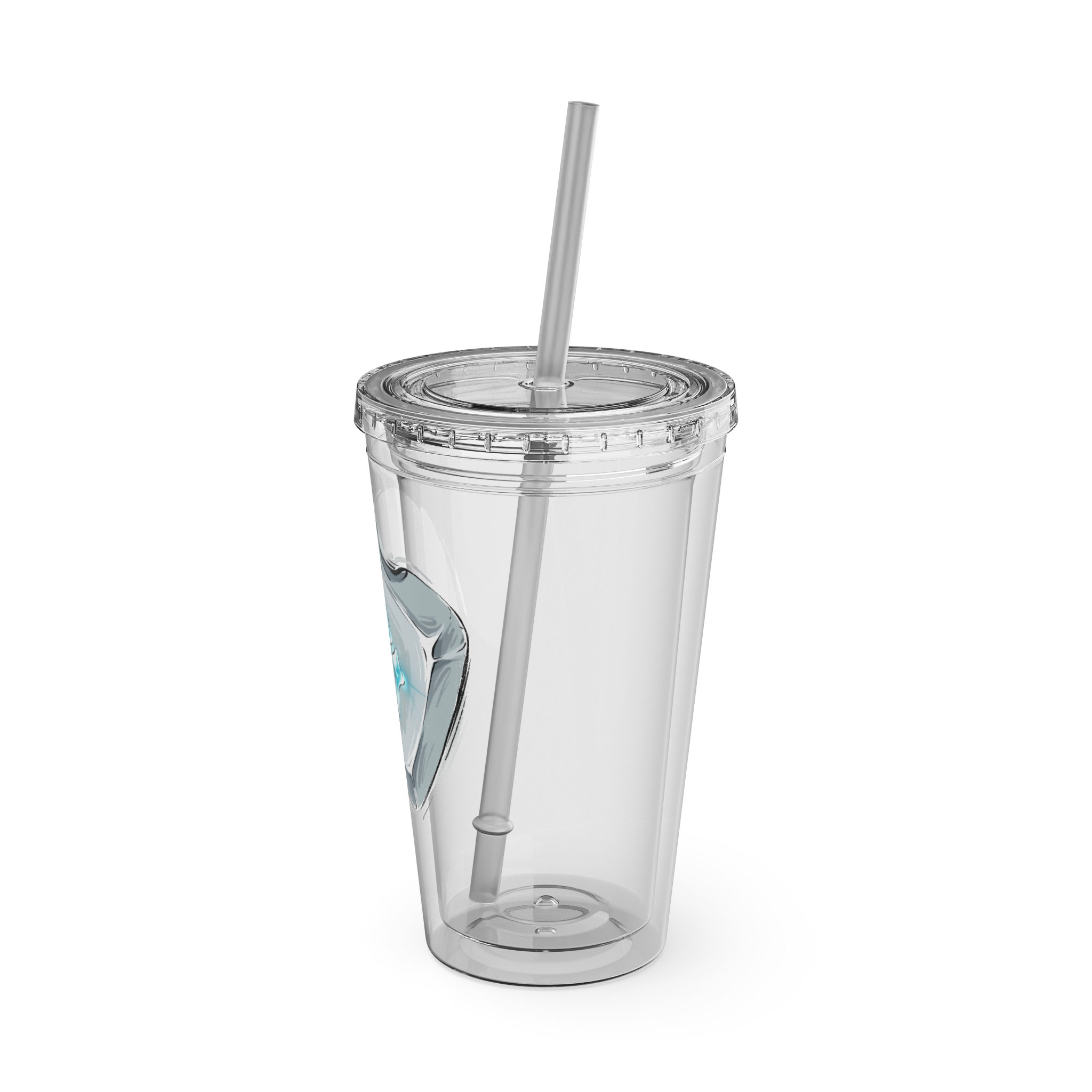 Sage Clear Tumbler with Straw - Image 4