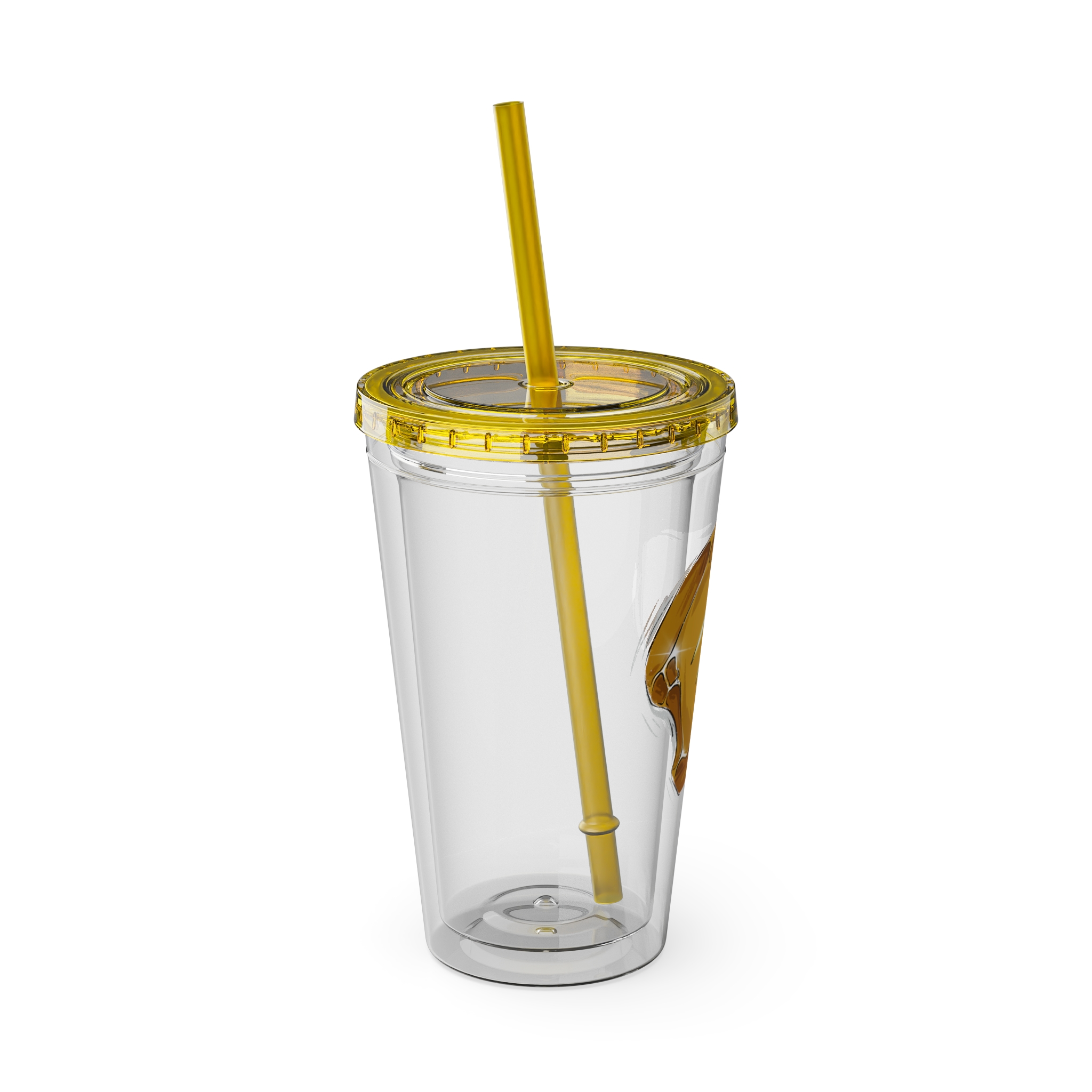 Monk Clear Tumbler with Straw - Image 2