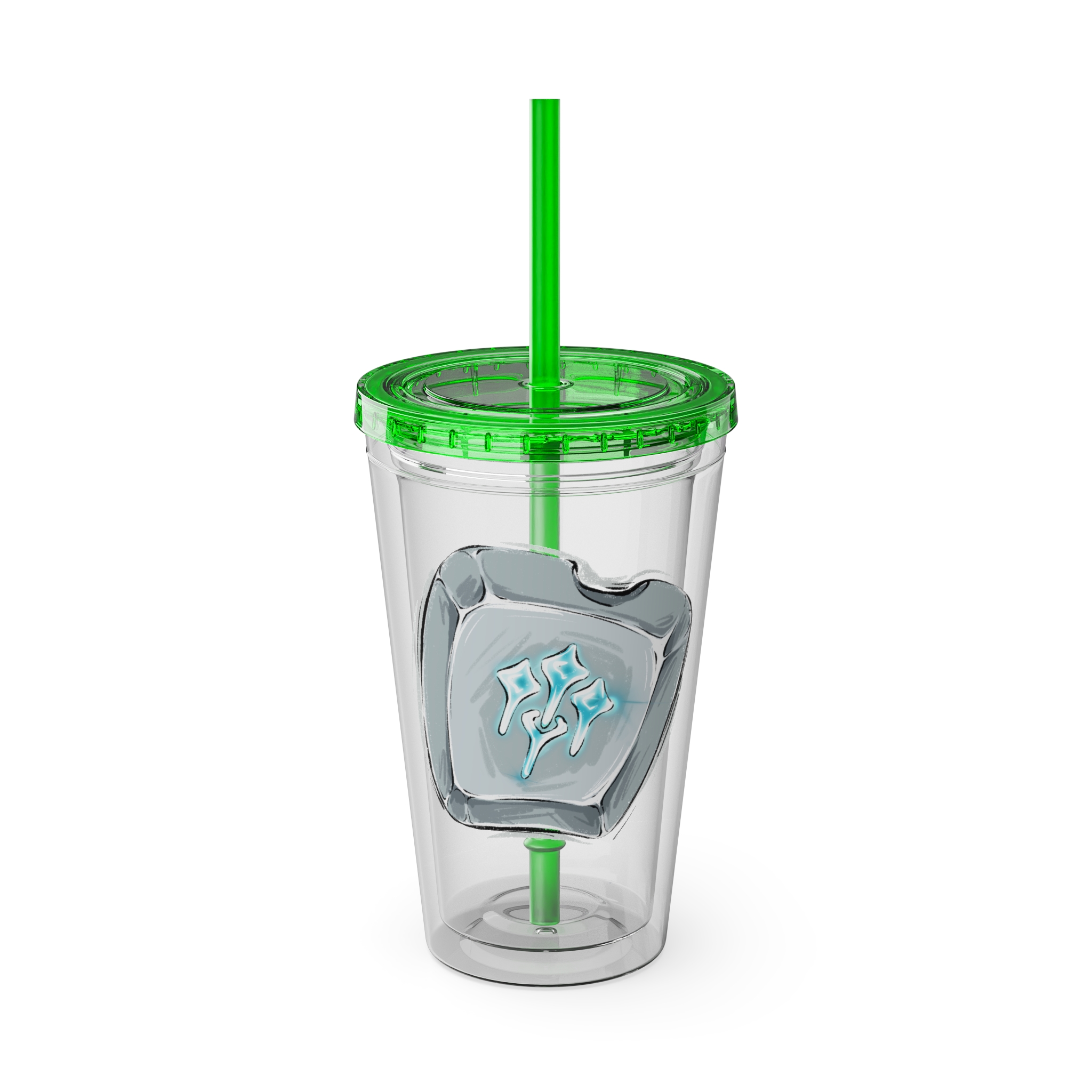 Sage Clear Tumbler with Straw - Image 17