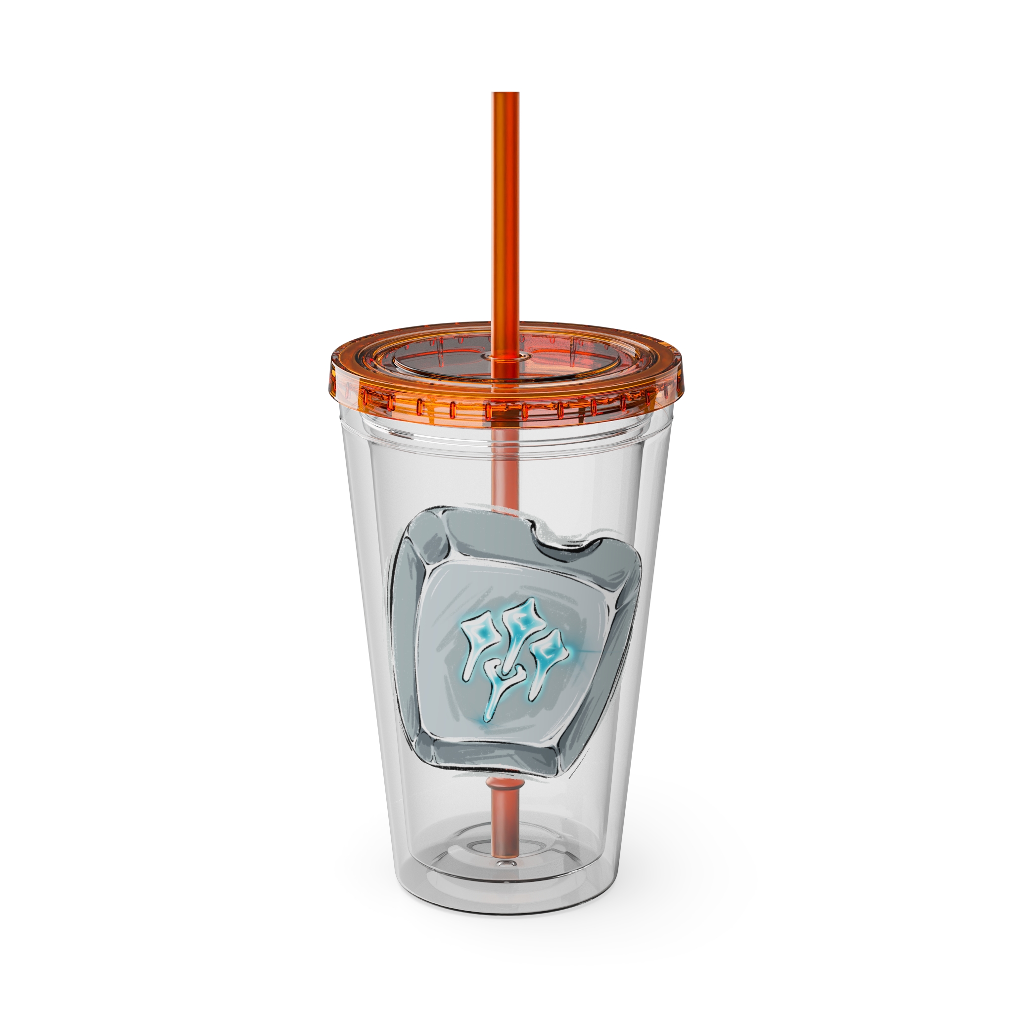 Sage Clear Tumbler with Straw - Image 9