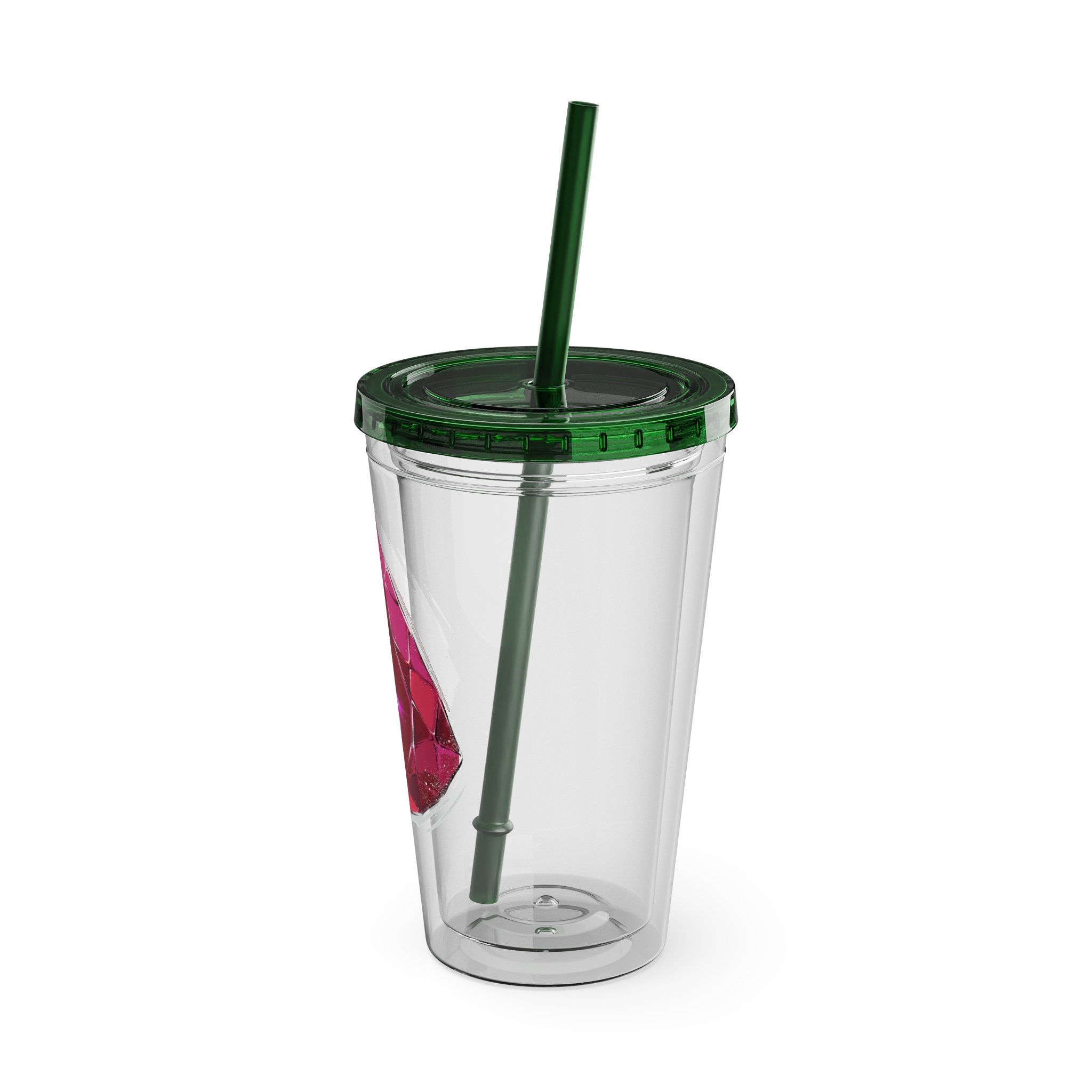Red Mage Clear Tumbler with Straw - Image 28
