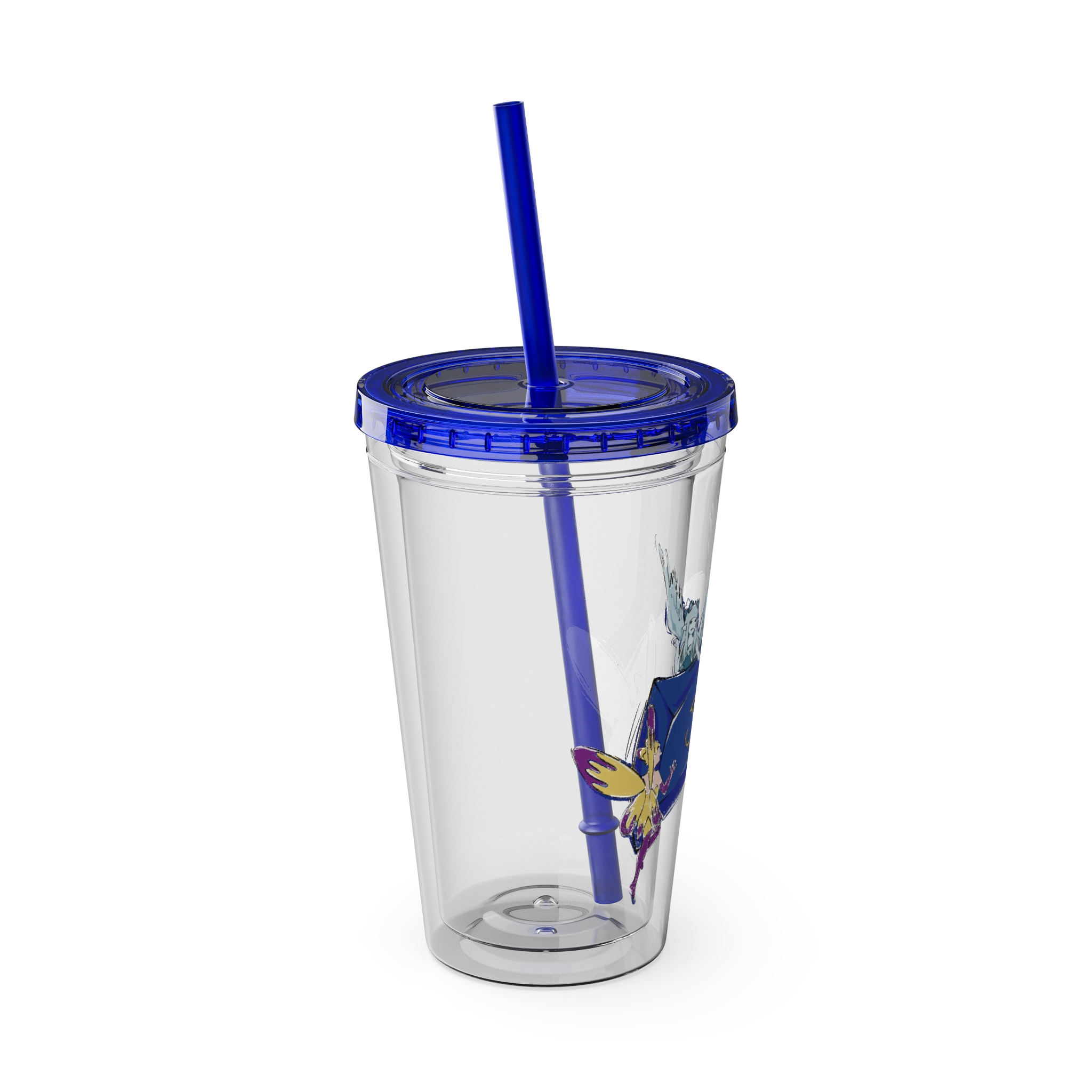 Scholar Clear Tumbler with Straw - Image 2