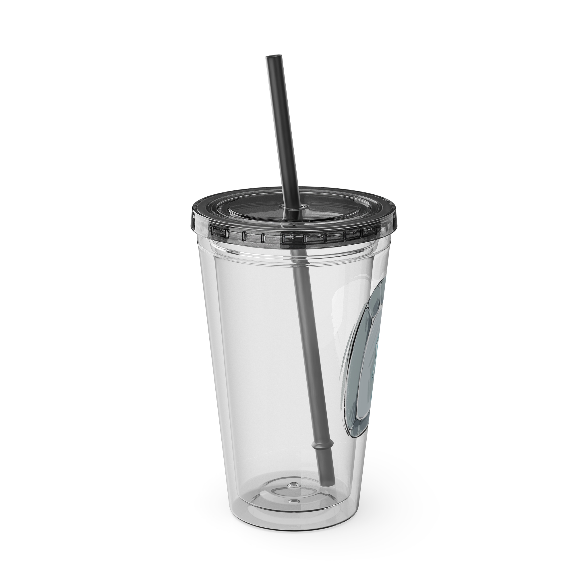 Sage Clear Tumbler with Straw - Image 6