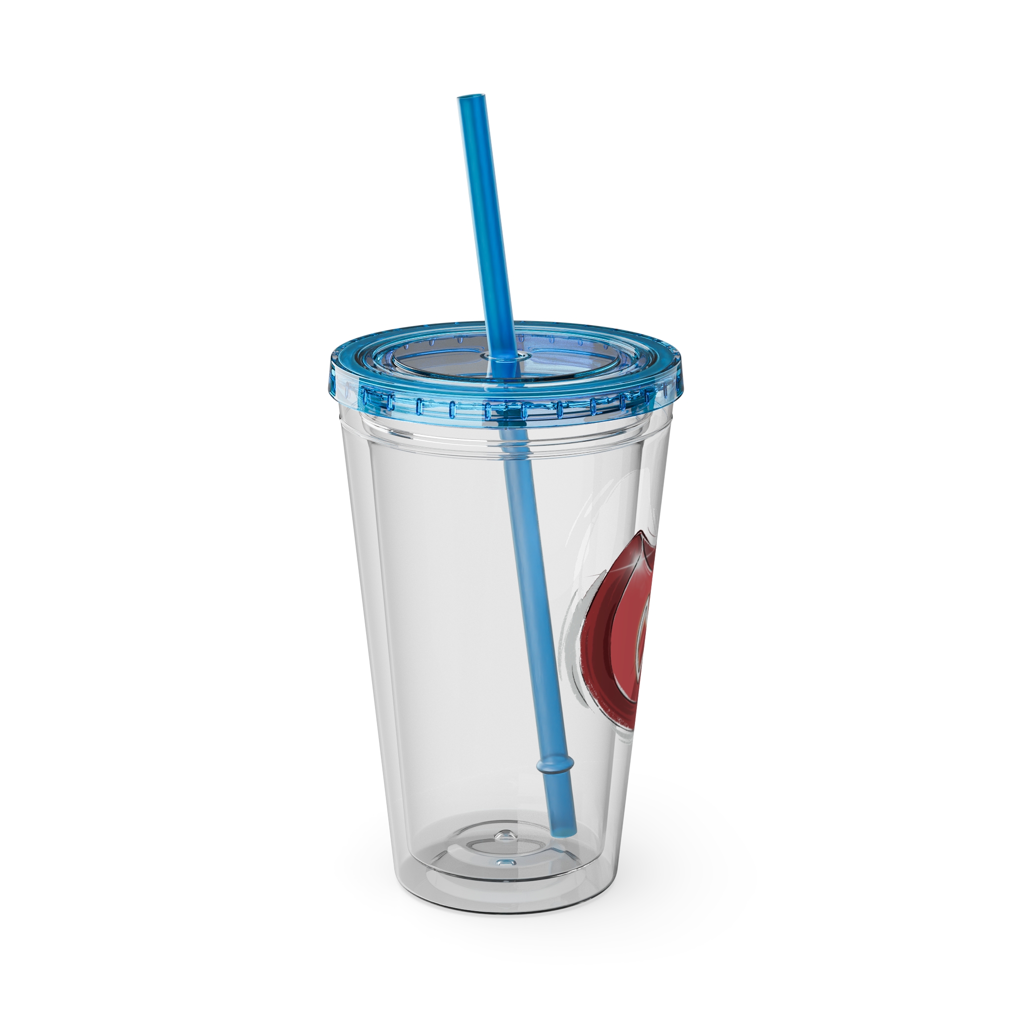 Warrior Clear Tumbler with Straw - Image 30