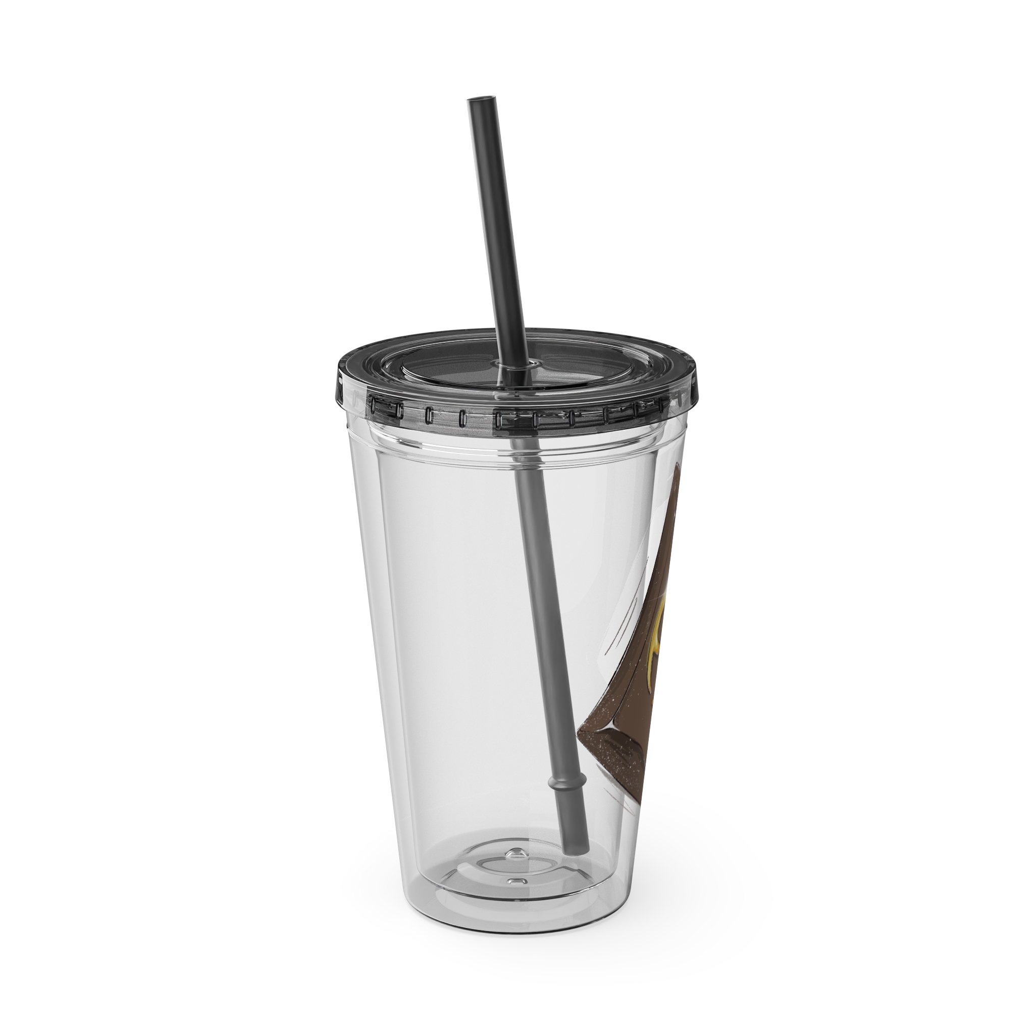 Samurai Clear Tumbler with Straw - Image 2