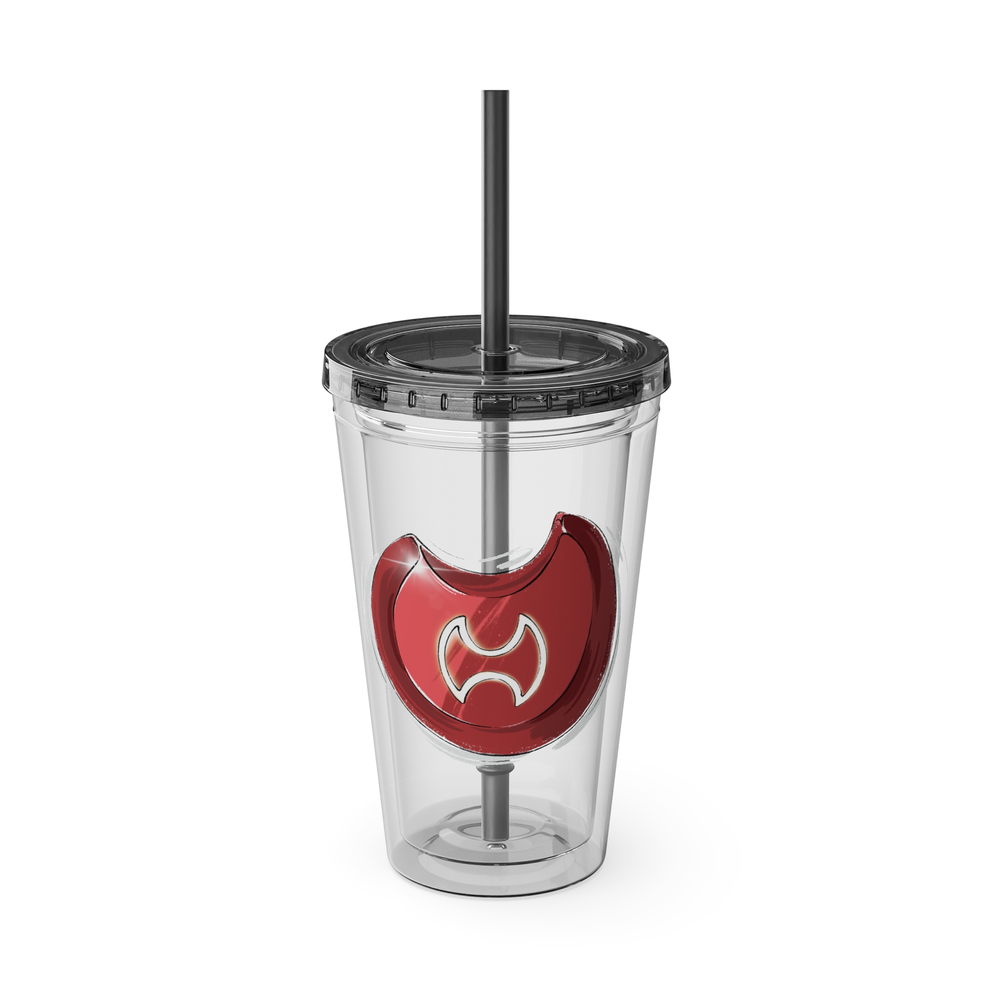Warrior Clear Tumbler with Straw - Image 9