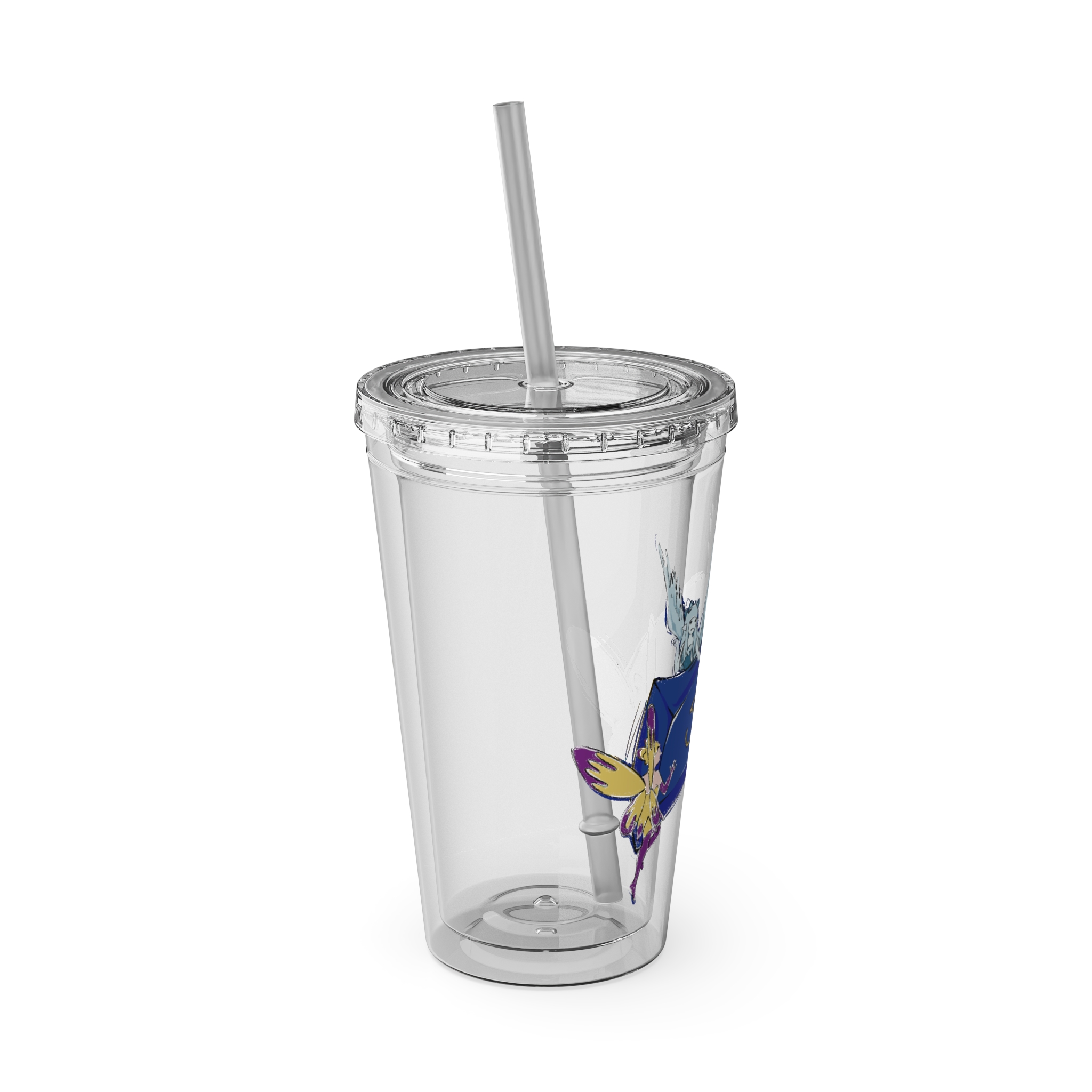 Scholar Clear Tumbler with Straw - Image 6