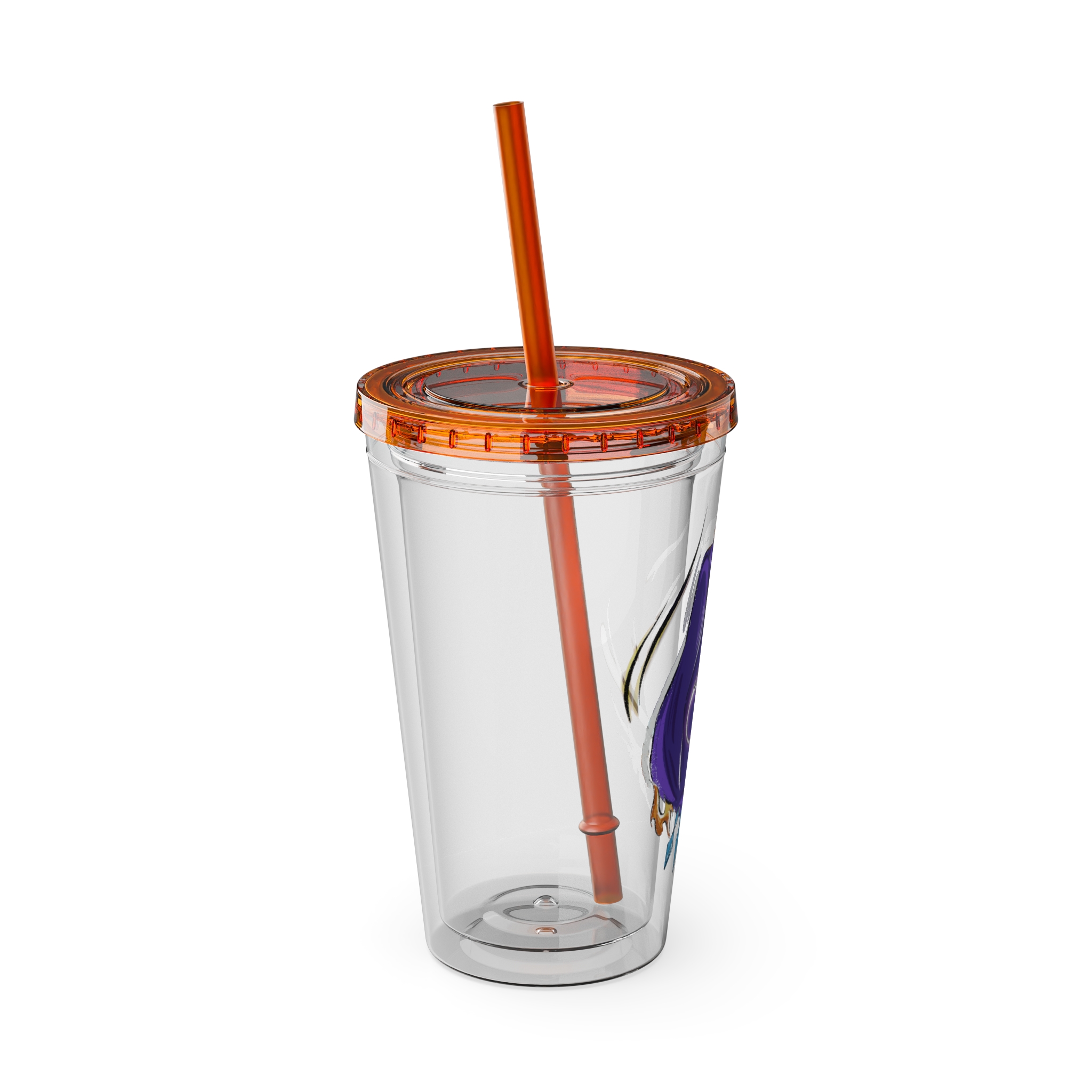 Black Mage Clear Tumbler with Straw - Image 14
