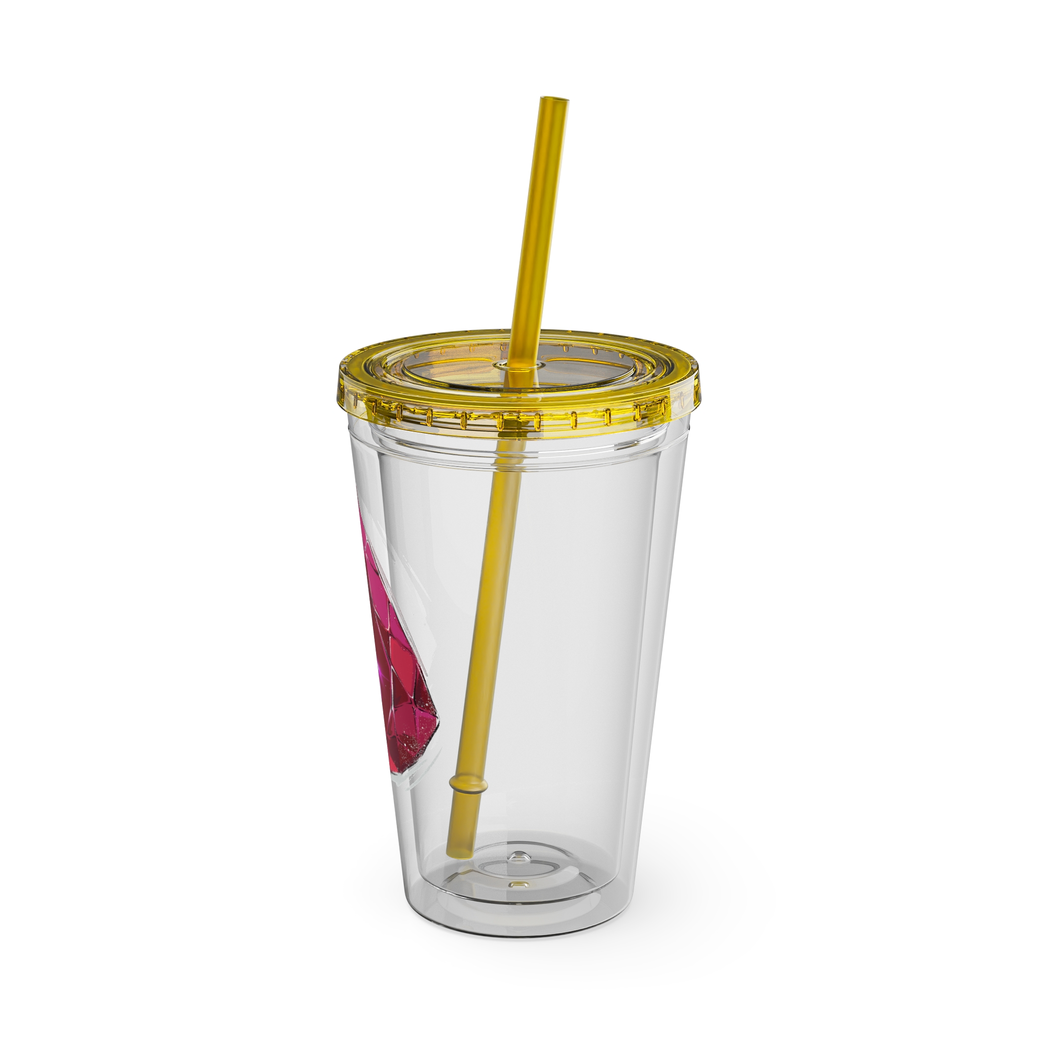 Red Mage Clear Tumbler with Straw - Image 20