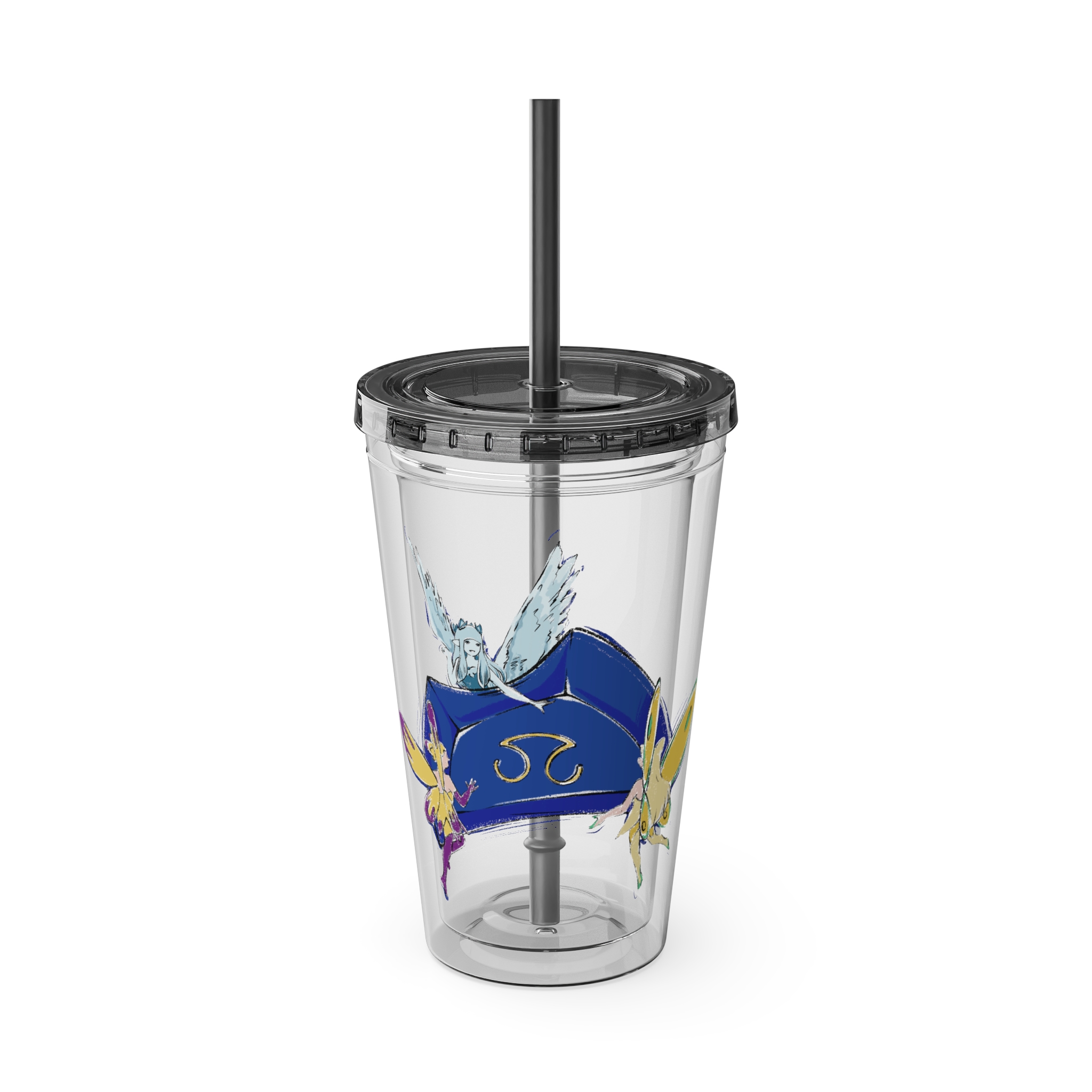 Scholar Clear Tumbler with Straw - Image 9