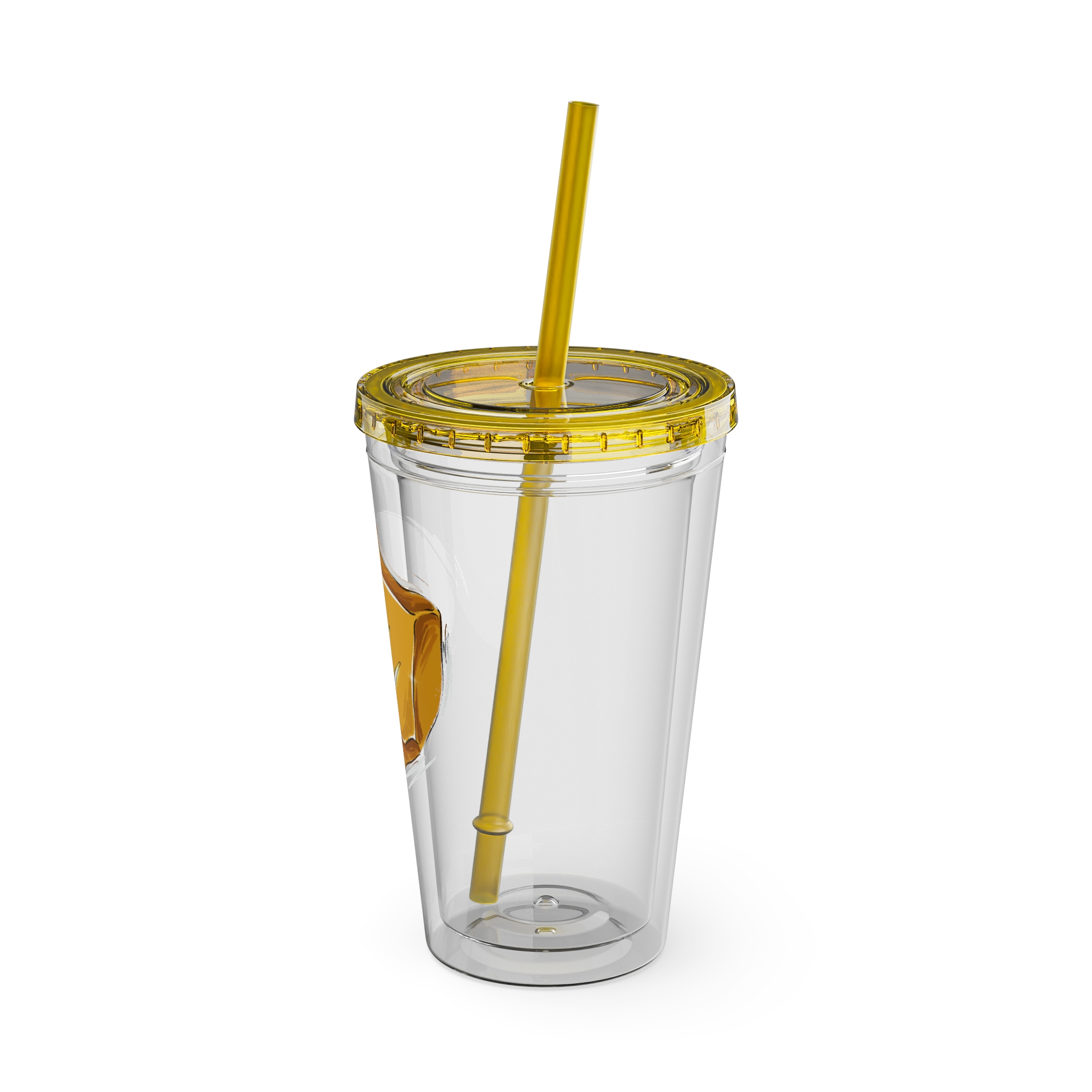Monk Clear Tumbler with Straw - Image 4