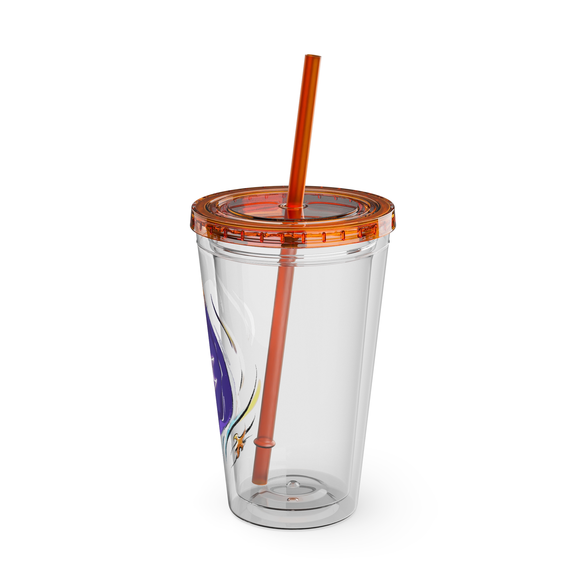 Black Mage Clear Tumbler with Straw - Image 16