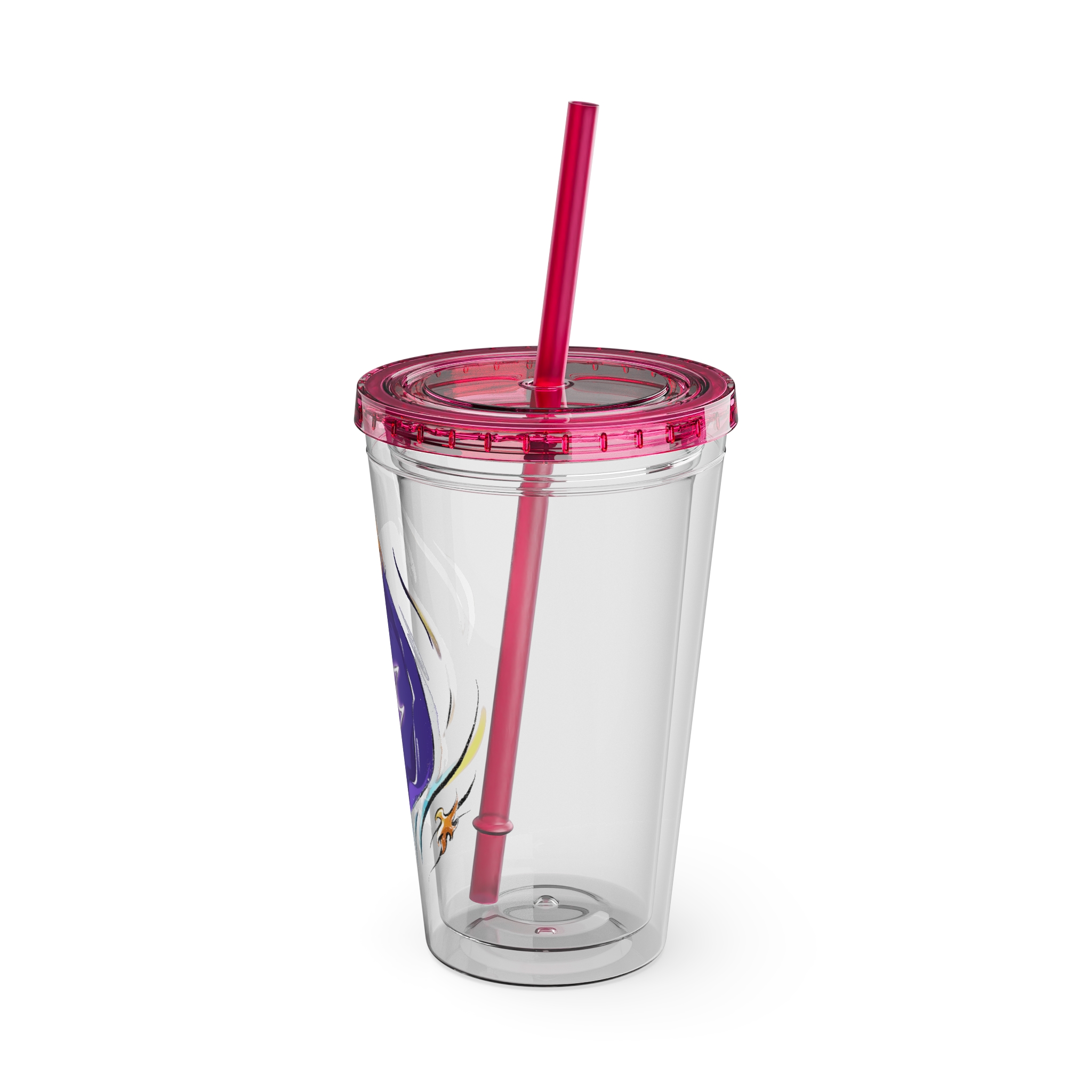 Black Mage Clear Tumbler with Straw - Image 36