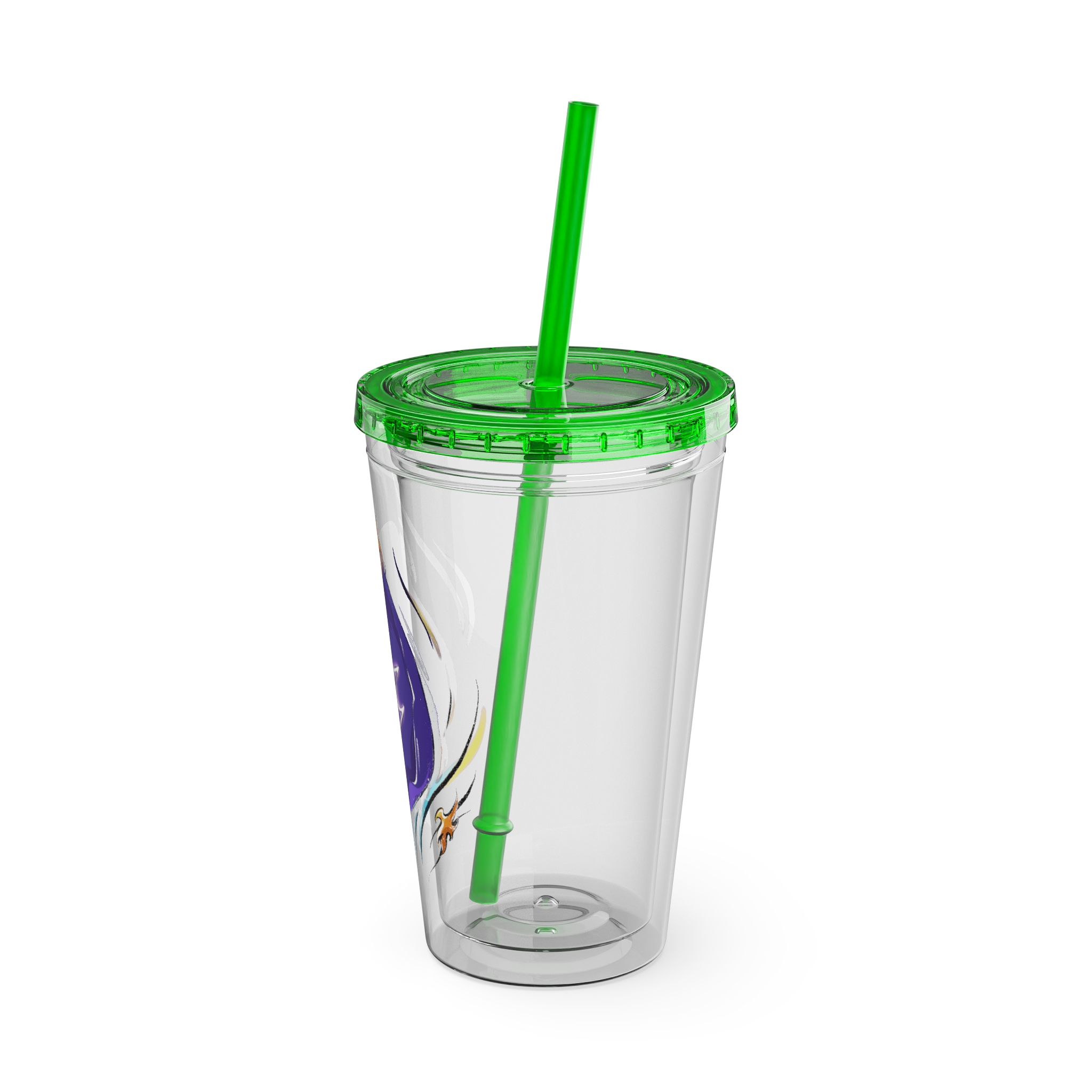 Black Mage Clear Tumbler with Straw - Image 24