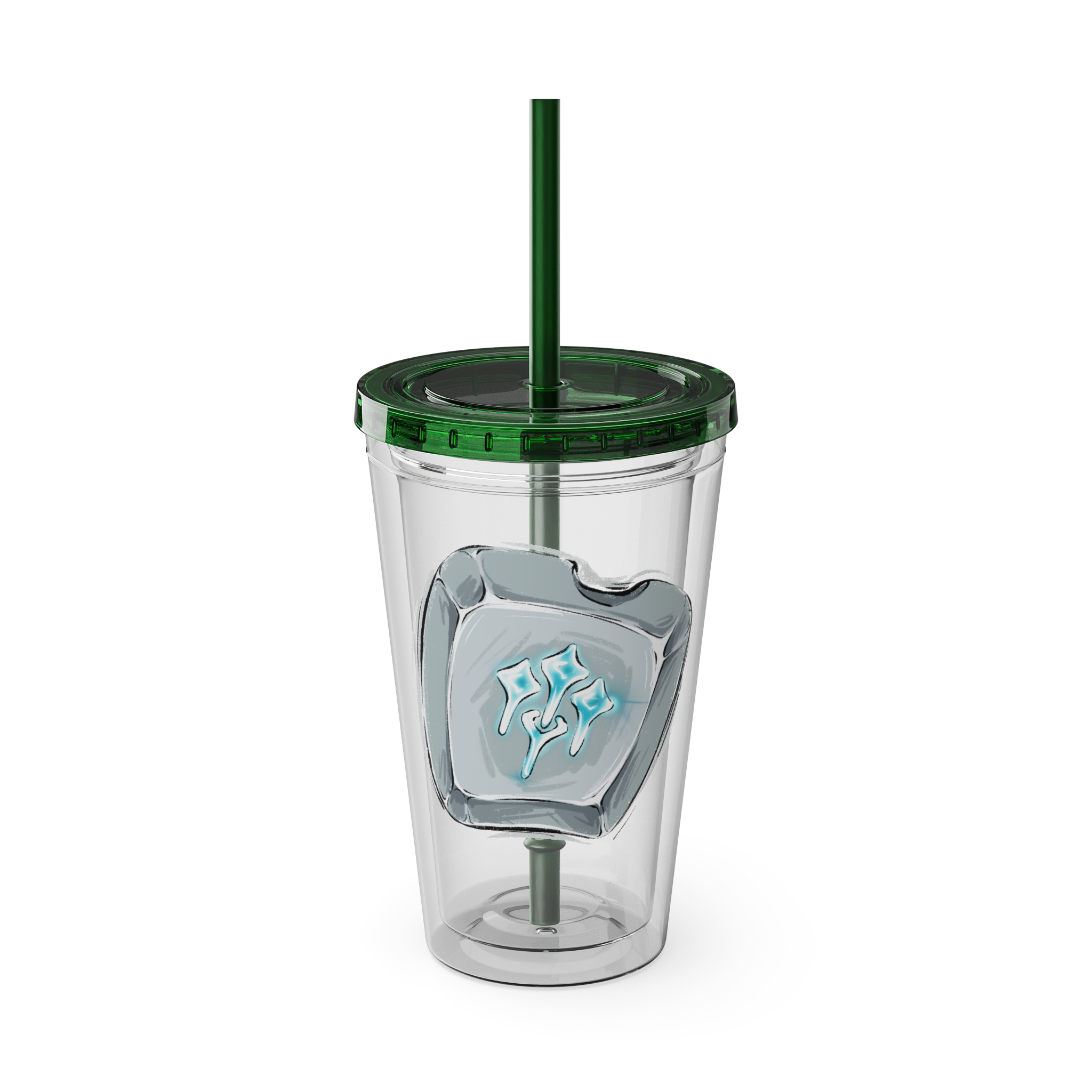 Sage Clear Tumbler with Straw - Image 21